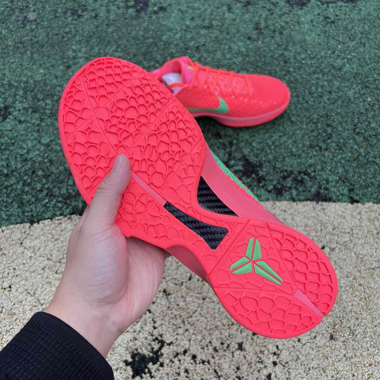 Nike Zoom Kobe 6 Protro “Reverse All-Star” Custom Basketball Shoes Red/Green  - EUR FASHION