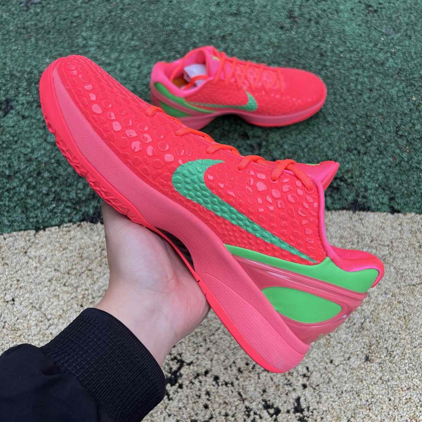 Nike Zoom Kobe 6 Protro “Reverse All-Star” Custom Basketball Shoes Red/Green  - EUR FASHION