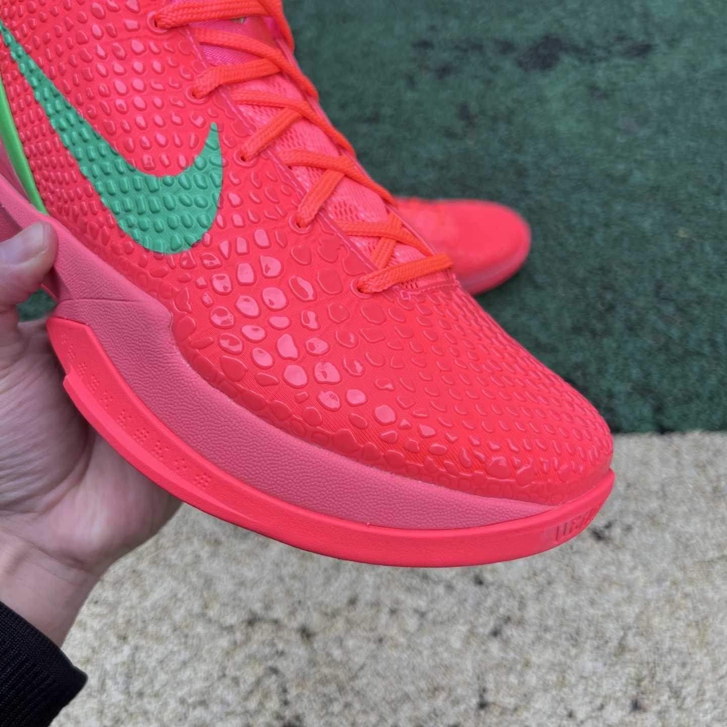 Nike Zoom Kobe 6 Protro “Reverse All-Star” Custom Basketball Shoes Red/Green  - EUR FASHION