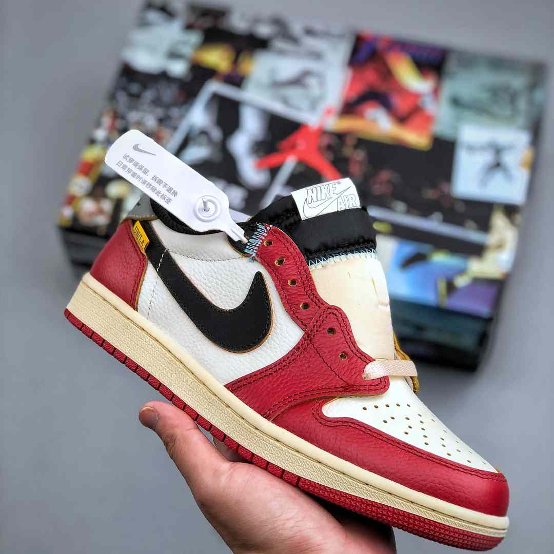 Air Jordan 1 Low “UN White/Red” Lifestyle Sneakers HQ6998-6001 - EUR FASHION