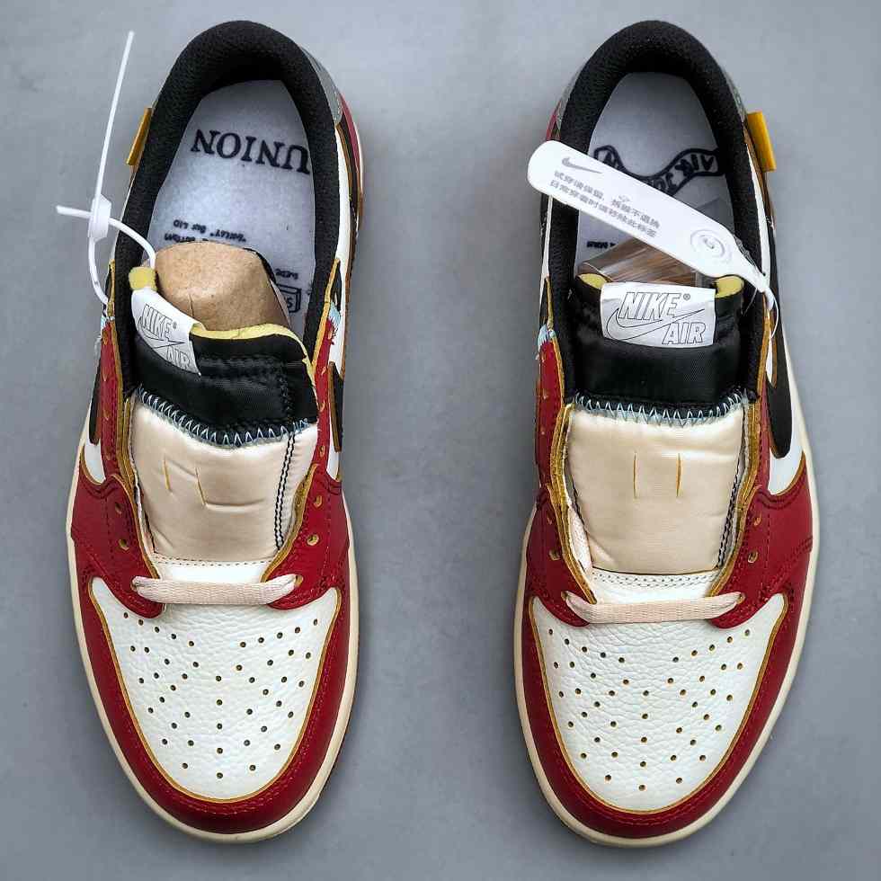 Air Jordan 1 Low “UN White/Red” Lifestyle Sneakers HQ6998-6001 - EUR FASHION