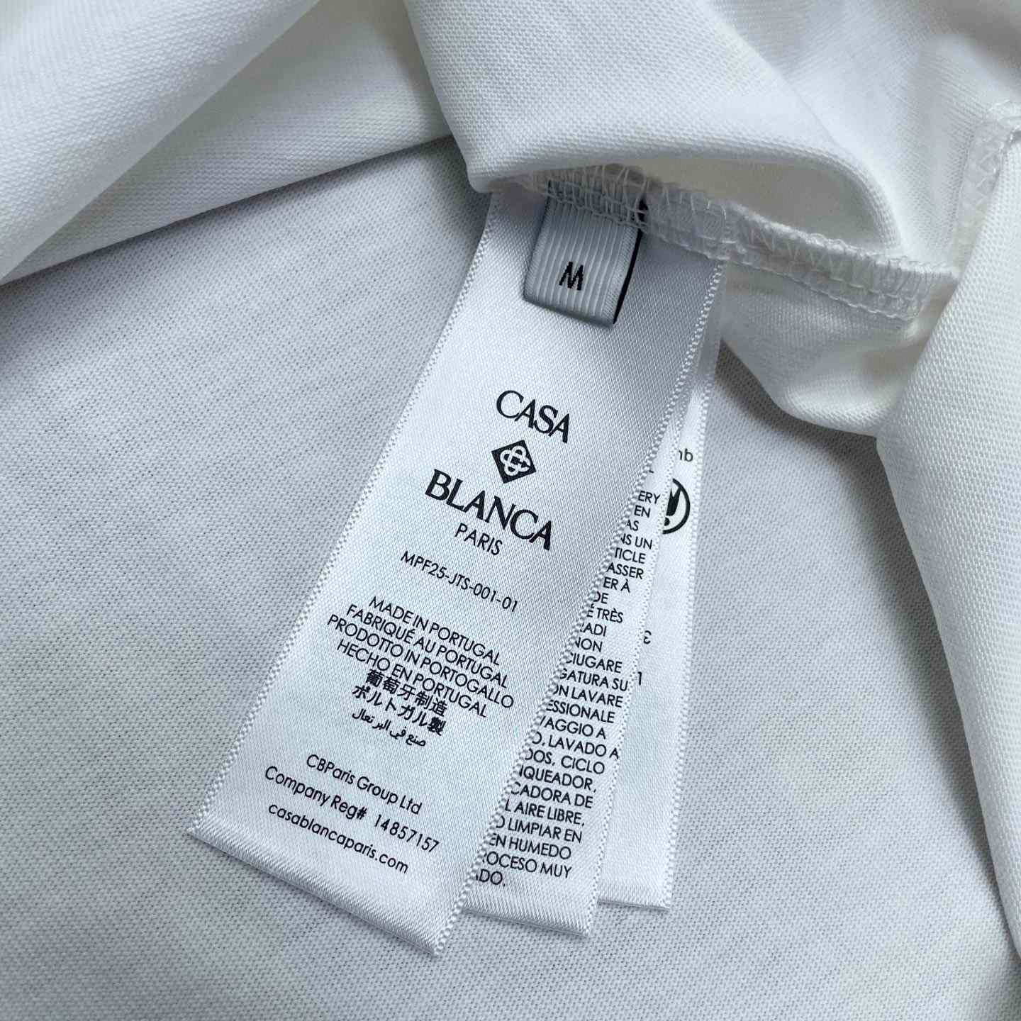 Casablanca Logo-patch Cotton T-shirt   C1076 - EUR FASHION