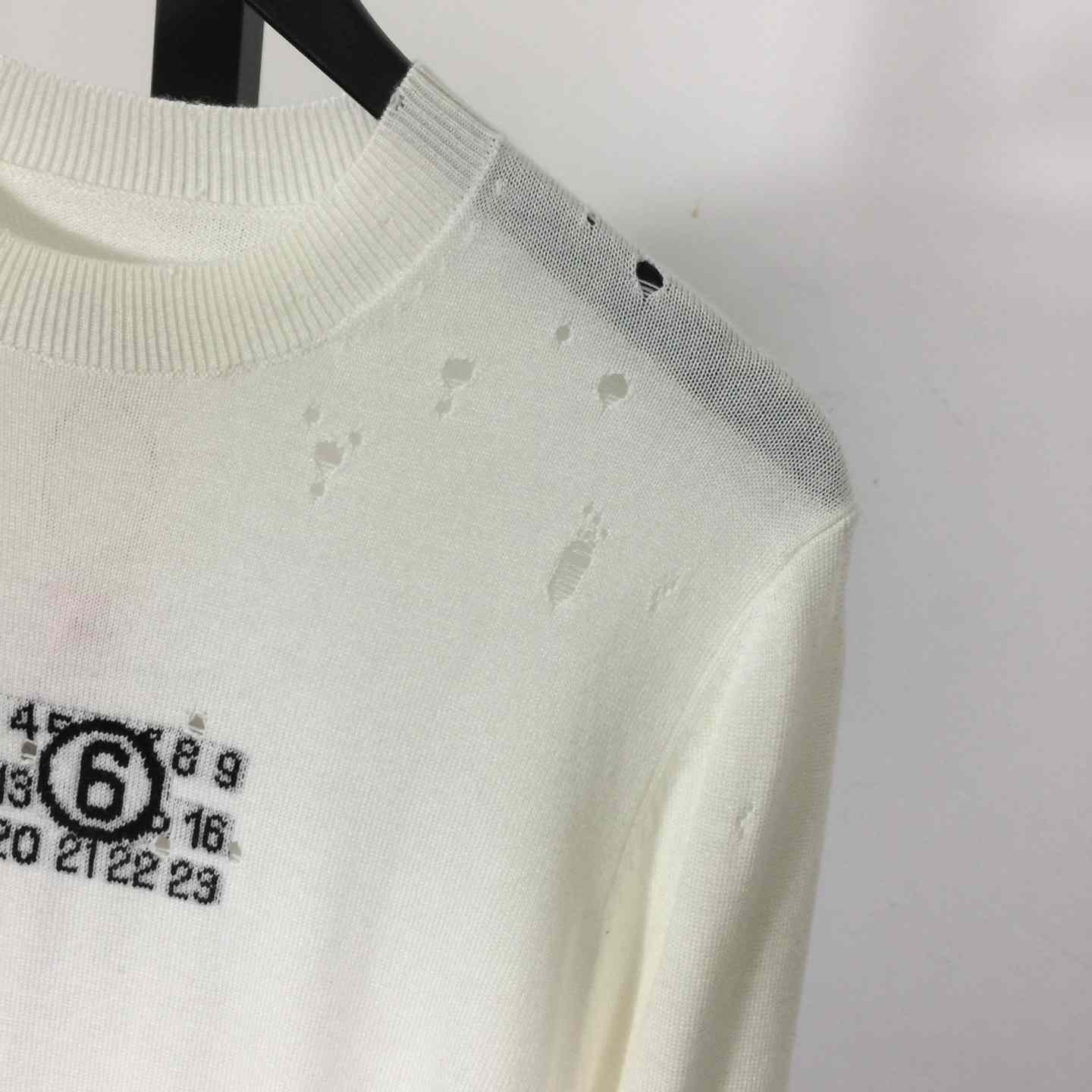 MM6 Maison Margiela Numbers-motif Sweater - EUR FASHION