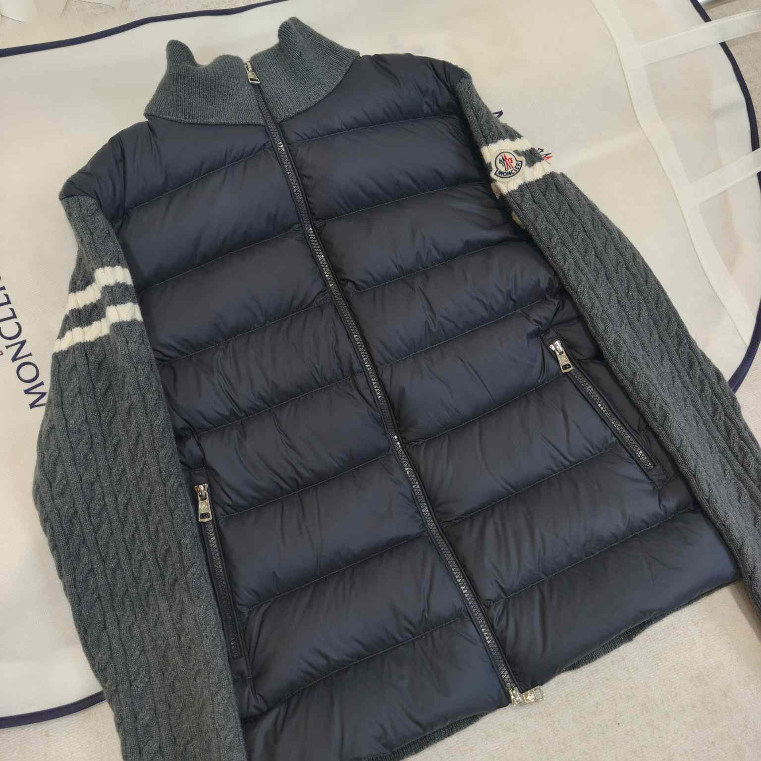 Moncler Padded Wool Zip-Up Cardigan - EUR FASHION