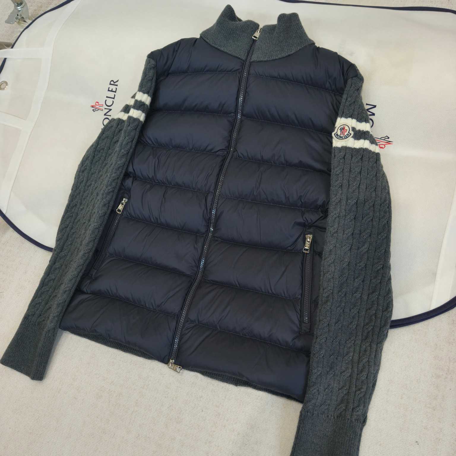 Moncler Padded Wool Zip-Up Cardigan - EUR FASHION
