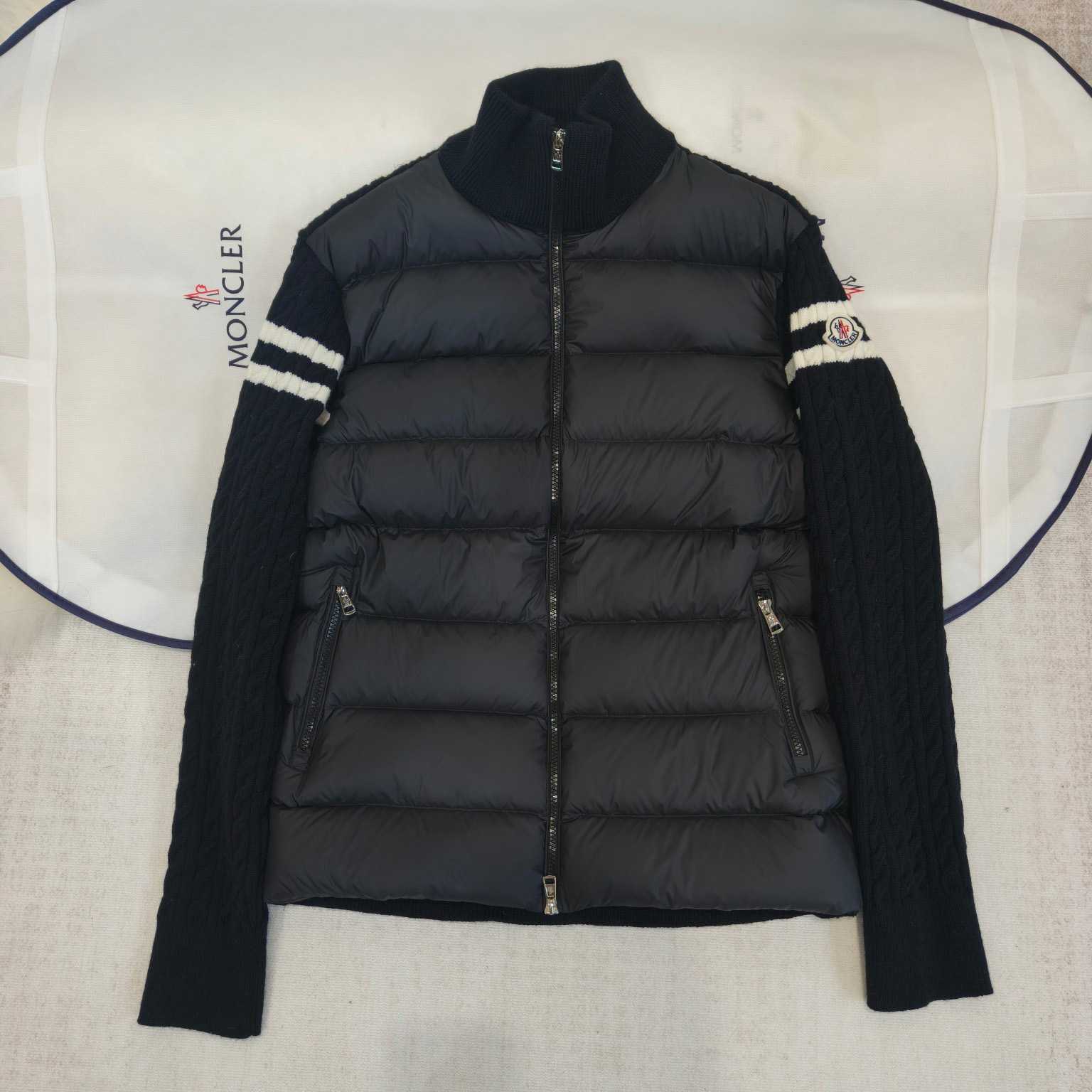 Moncler Padded Wool Zip-Up Cardigan - EUR FASHION