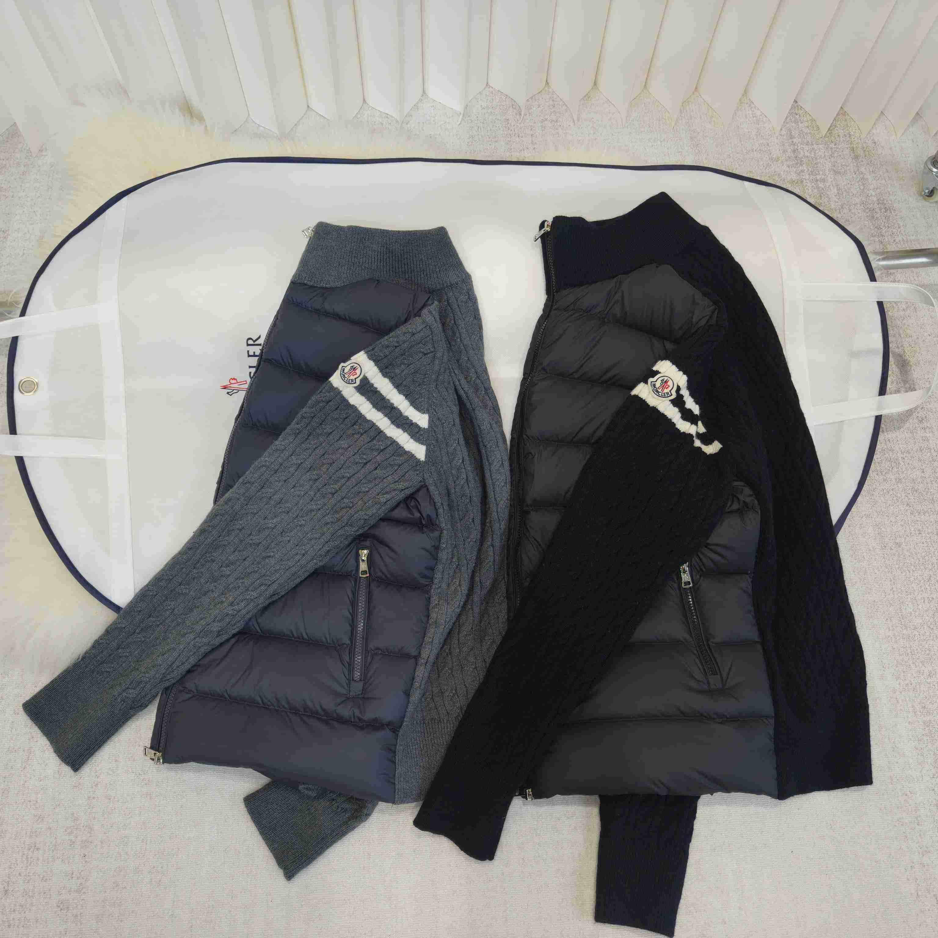 Moncler Padded Wool Zip-Up Cardigan - EUR FASHION