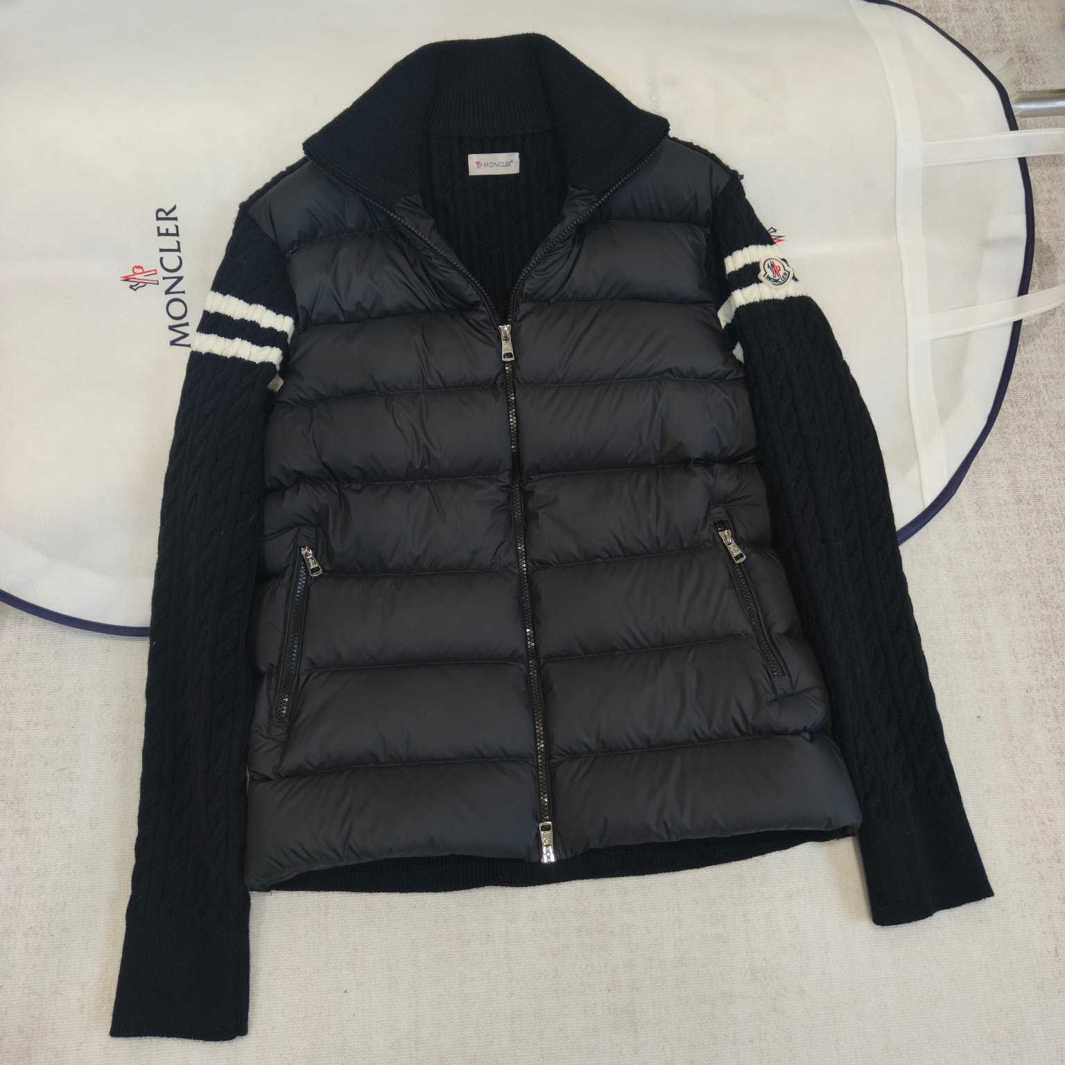Moncler Padded Wool Zip-Up Cardigan - EUR FASHION