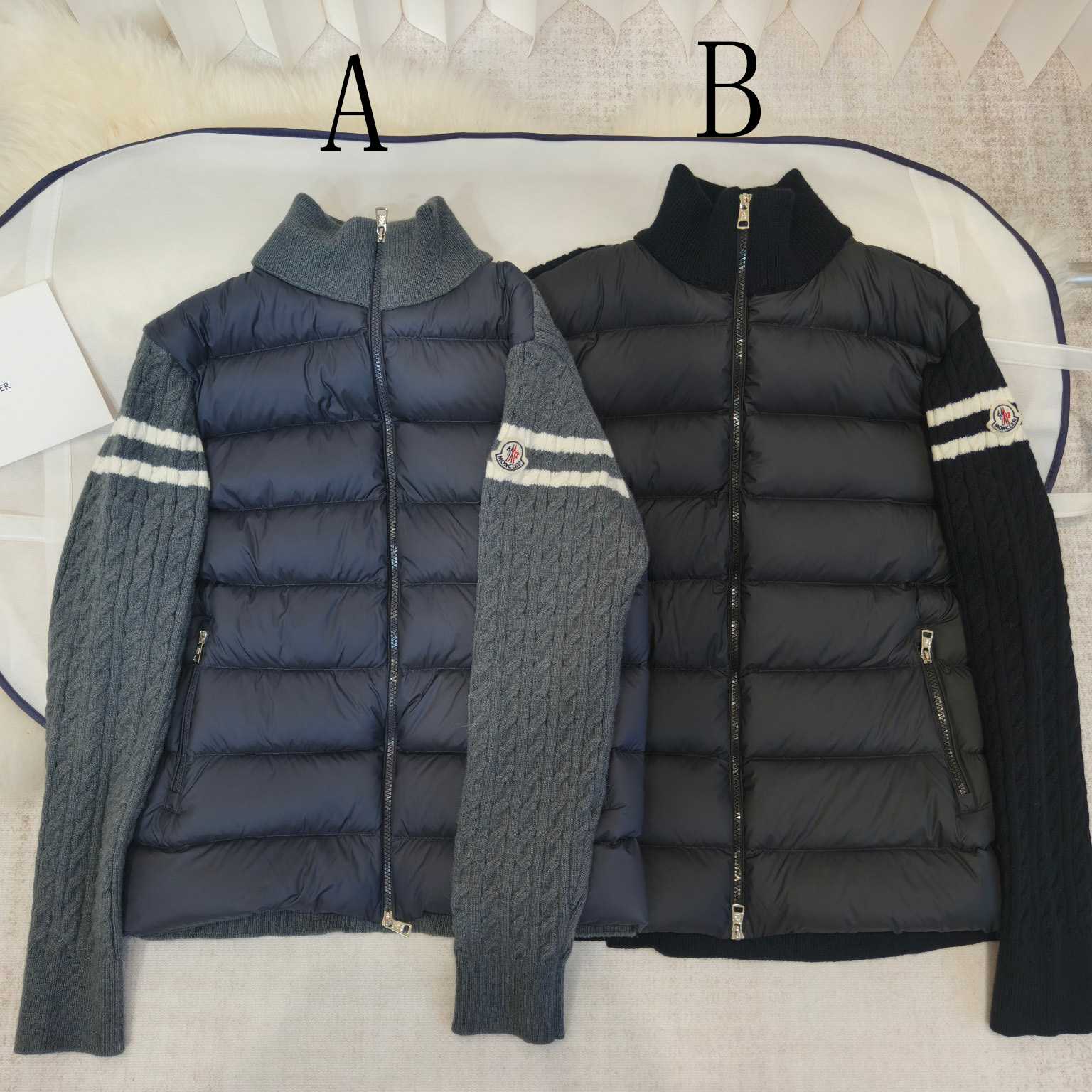 Moncler Padded Wool Zip-Up Cardigan - EUR FASHION