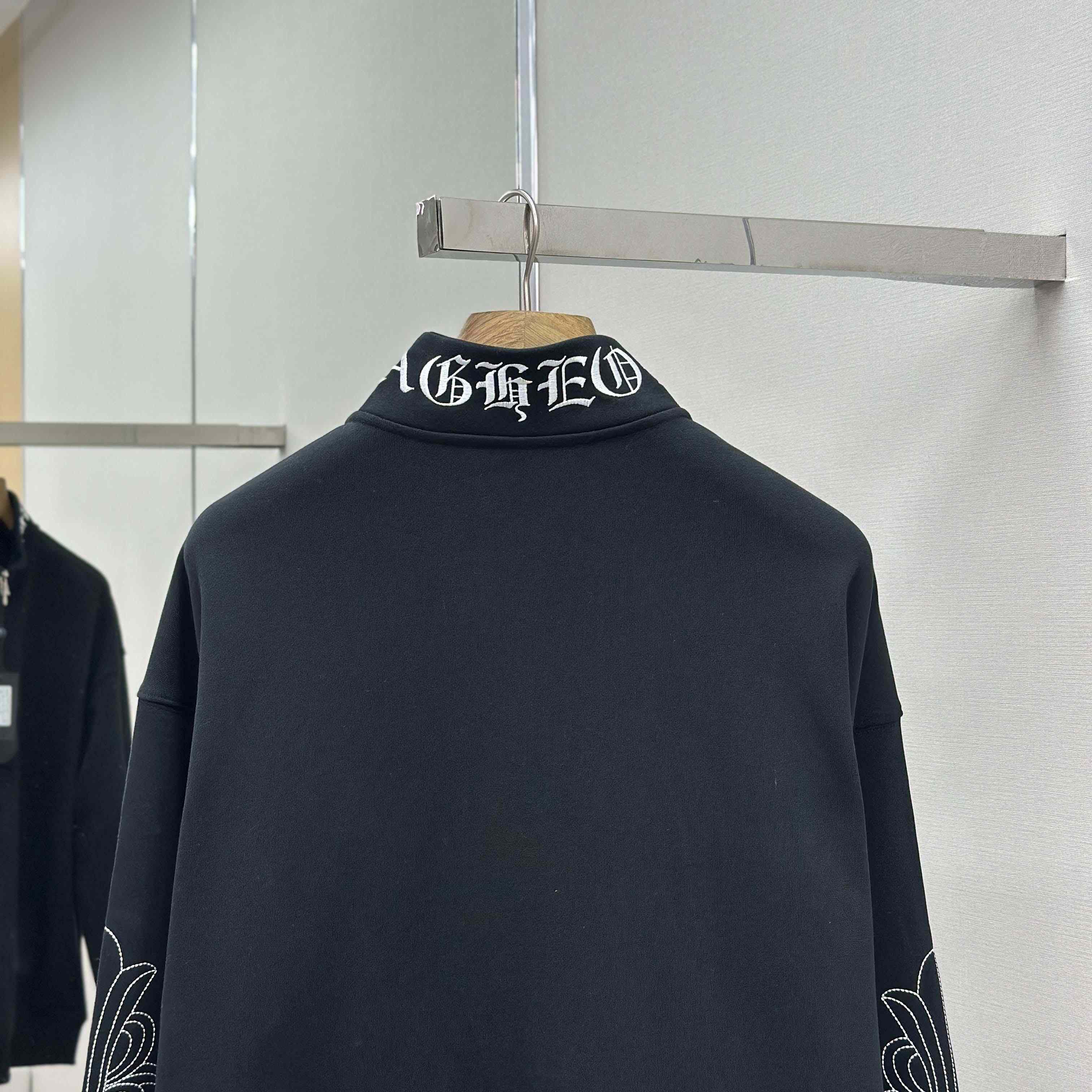 Chrome Hearts Half-zip Sweatshirt - EUR FASHION