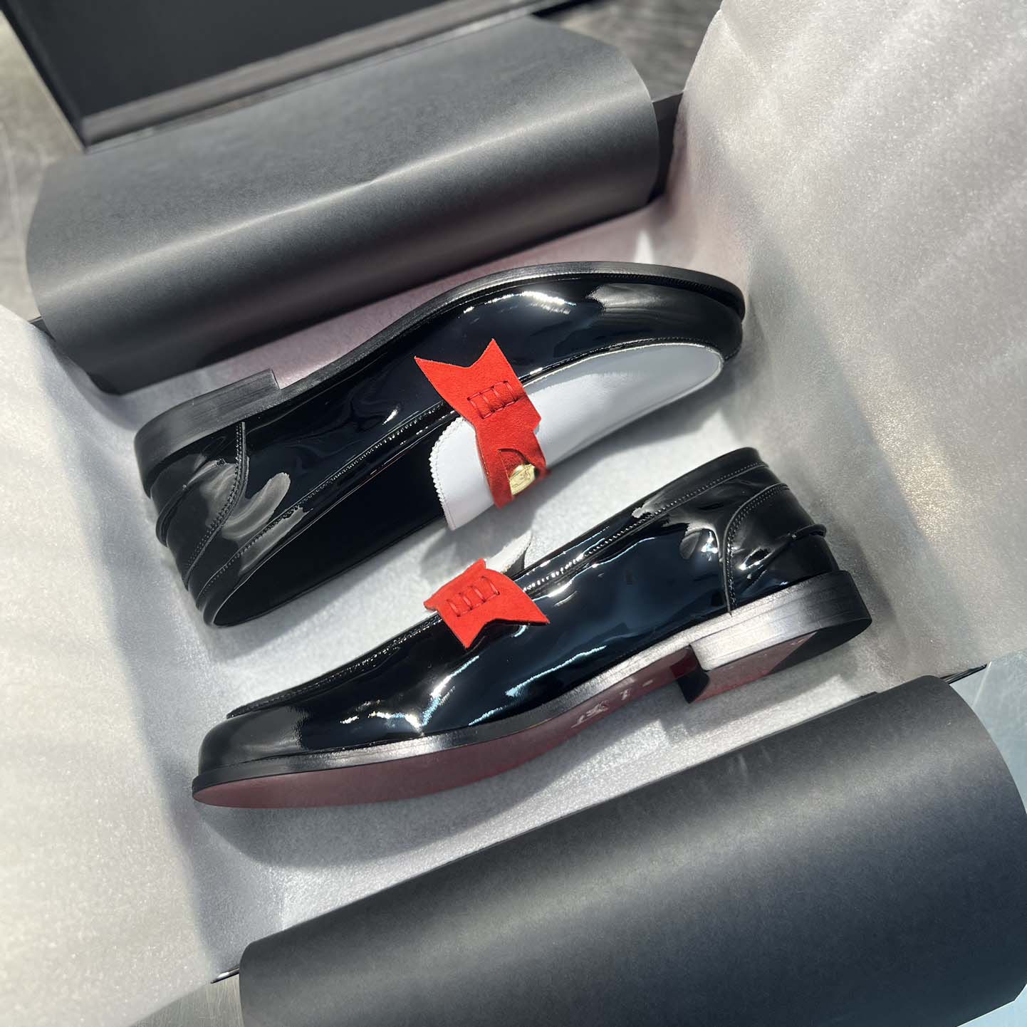 Christian Louboutin Penny Loafers - Patent calf leather  - EUR FASHION