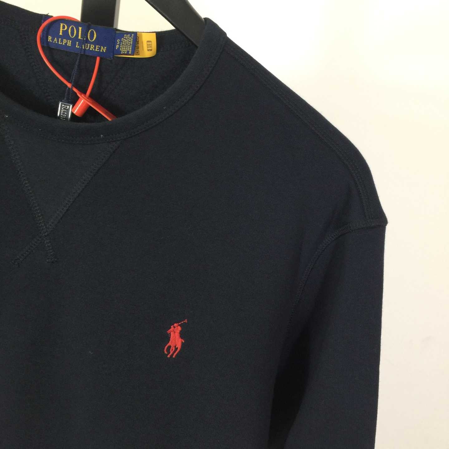 Ralph Lauren navy-blue Cotton-blend Crewneck - EUR FASHION
