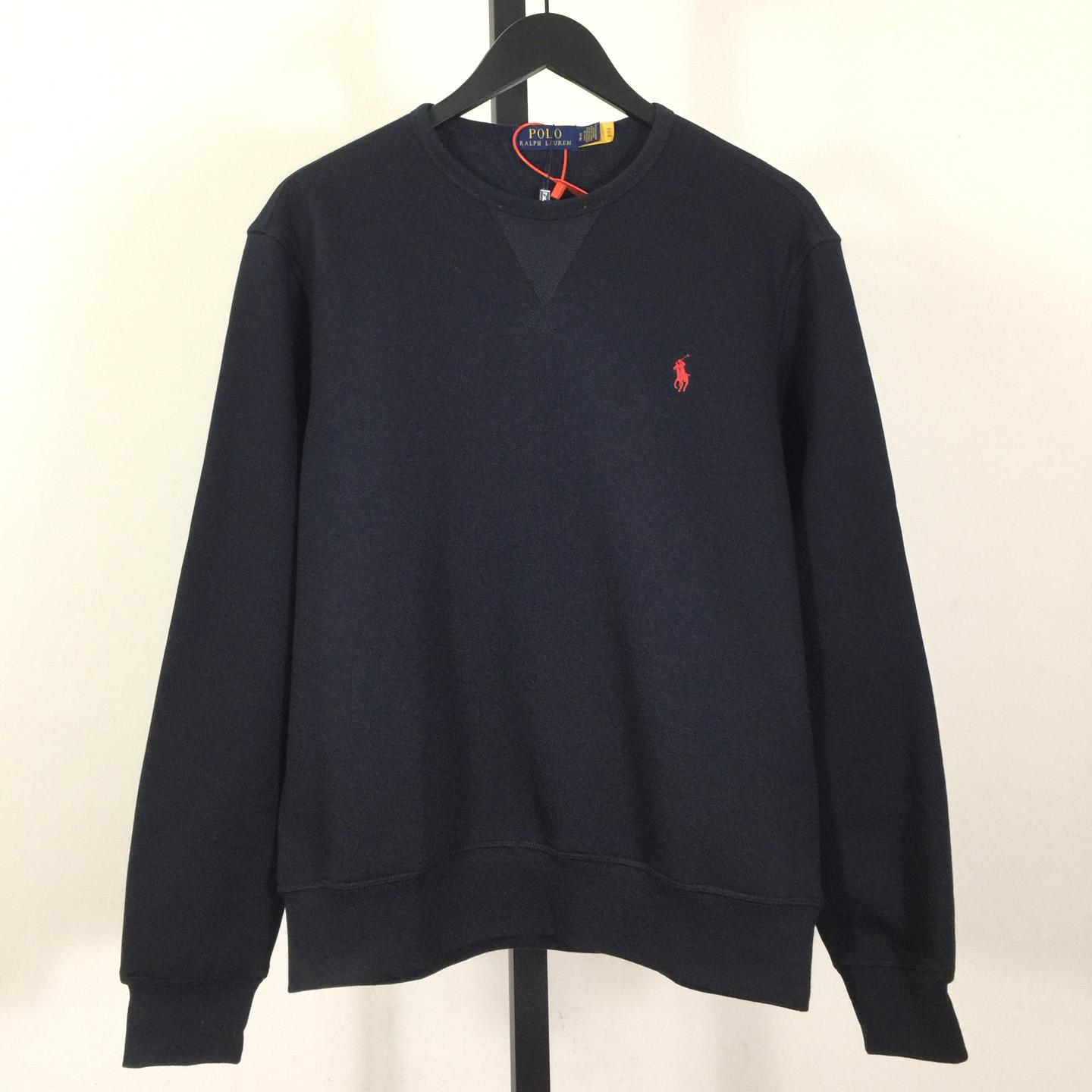 Ralph Lauren navy-blue Cotton-blend Crewneck - EUR FASHION