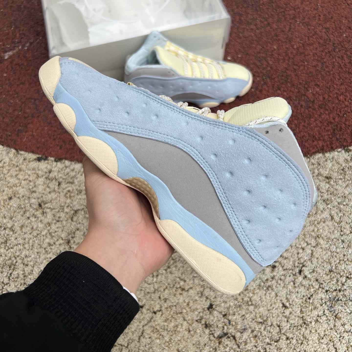 SoleFly x Air Jordan 13 “White/Light Blue” High-Top Lifestyle Sneakers DX5763-100 - EUR FASHION