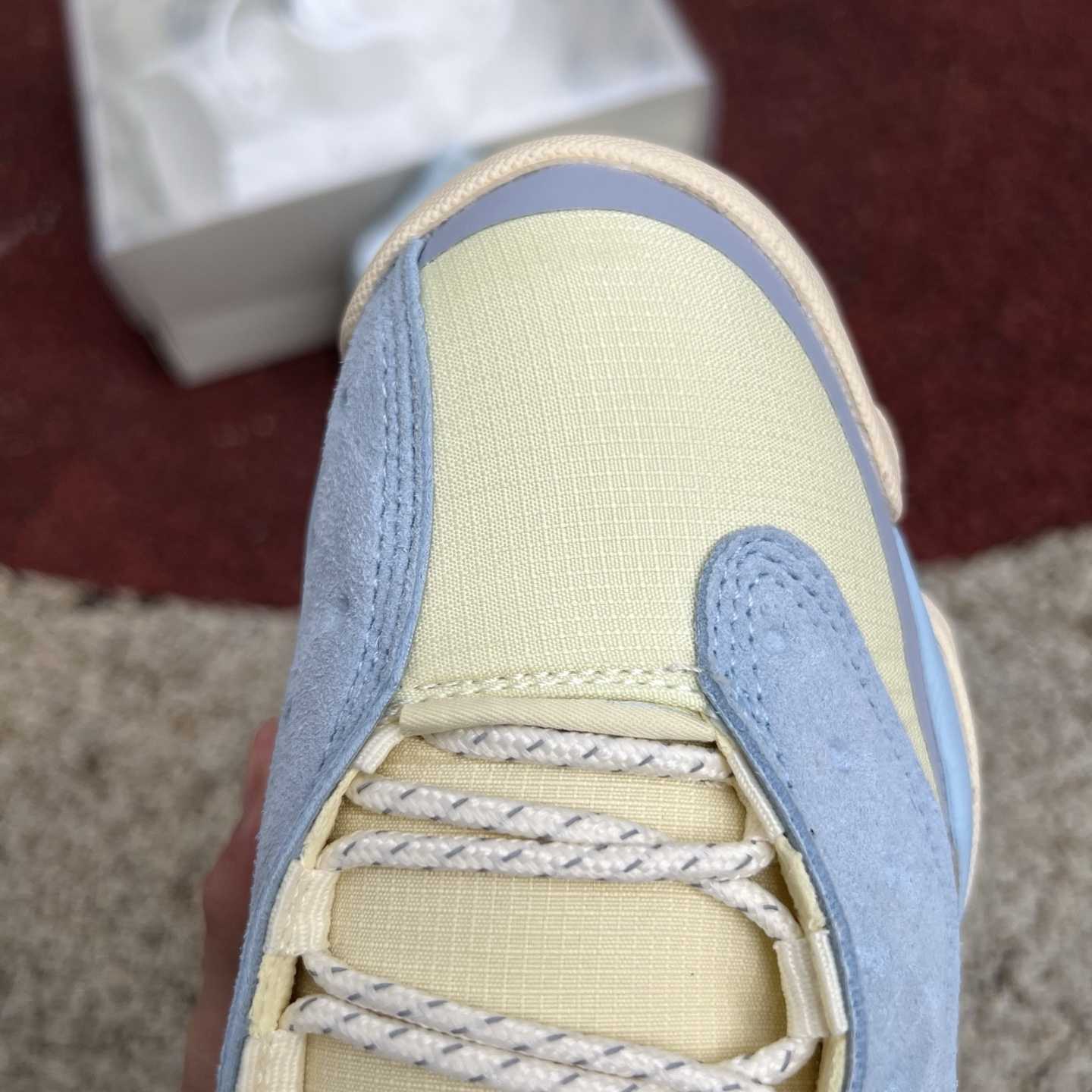 SoleFly x Air Jordan 13 “White/Light Blue” High-Top Lifestyle Sneakers DX5763-100 - EUR FASHION