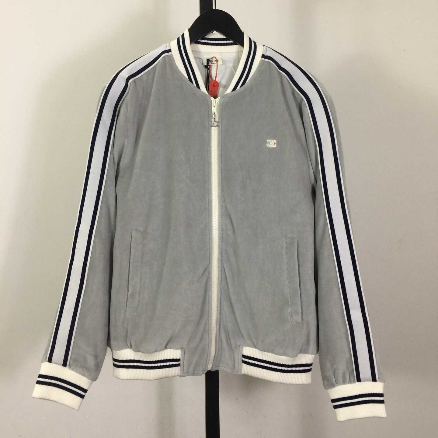 Celine Teddy Tracksuit Jacket In Velvet Jersey - EUR FASHION