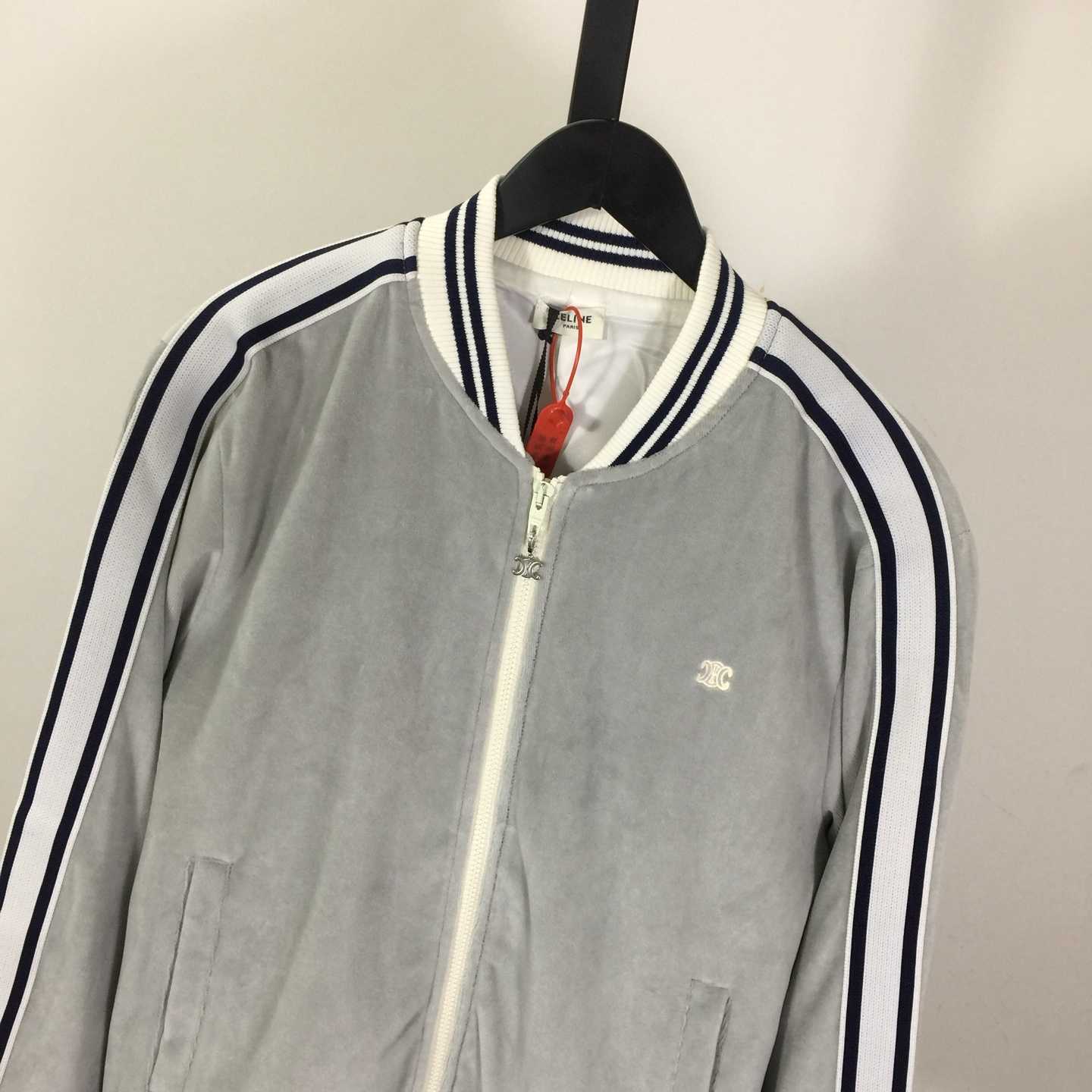 Celine Teddy Tracksuit Jacket In Velvet Jersey - EUR FASHION