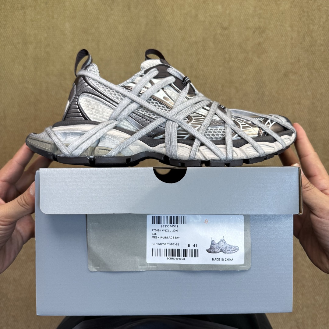 Balenciaga 3XL “Spider-Man” Lace-Up Sneaker – Grey  - EUR FASHION