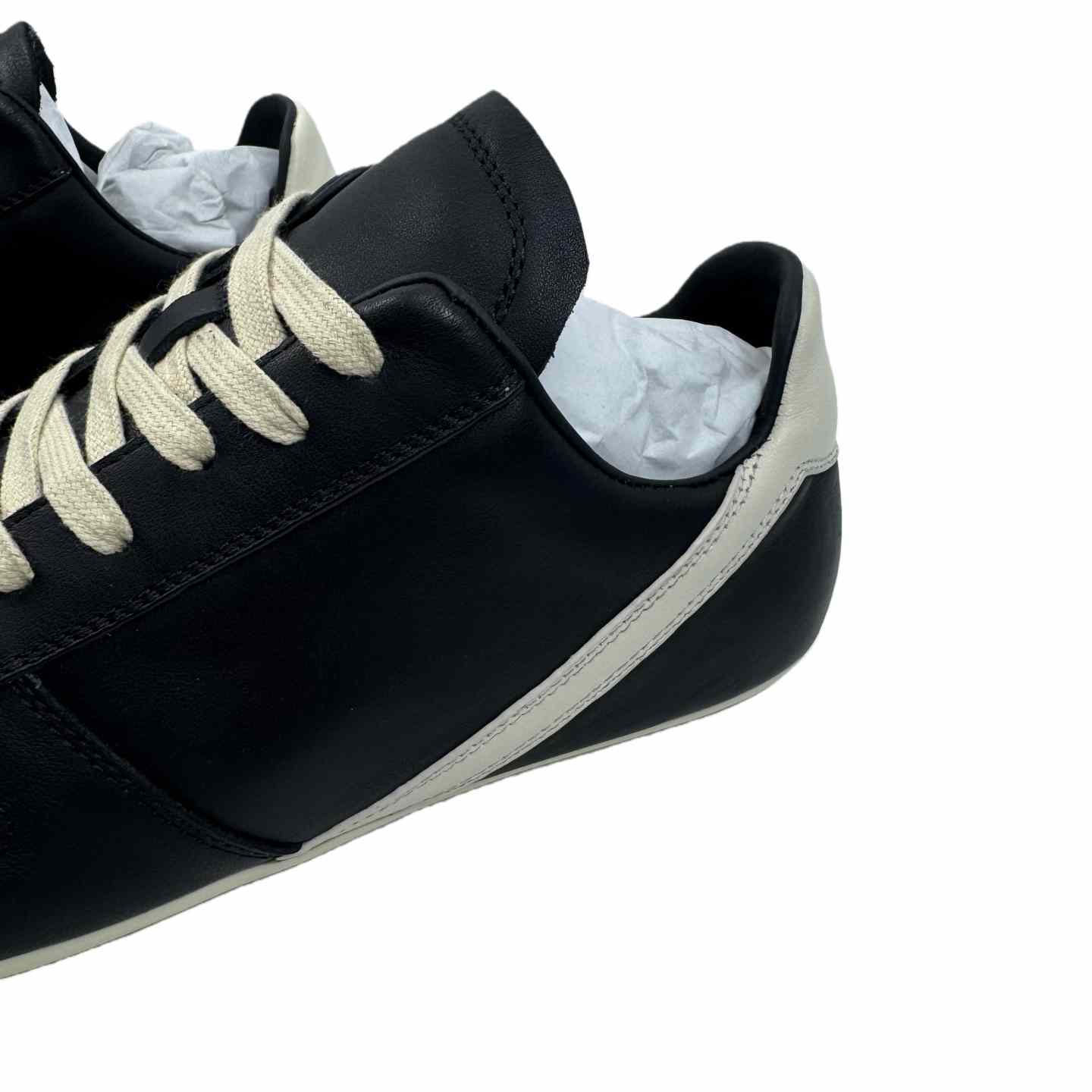 Rick Owens Minimal Sneak Leather Panel Sneakers - EUR FASHION