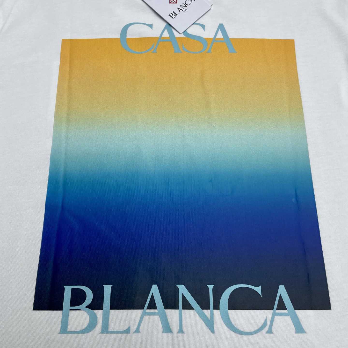 Casablanca Gradient Square Short Sleeve T-Shirt   C1102 - EUR FASHION