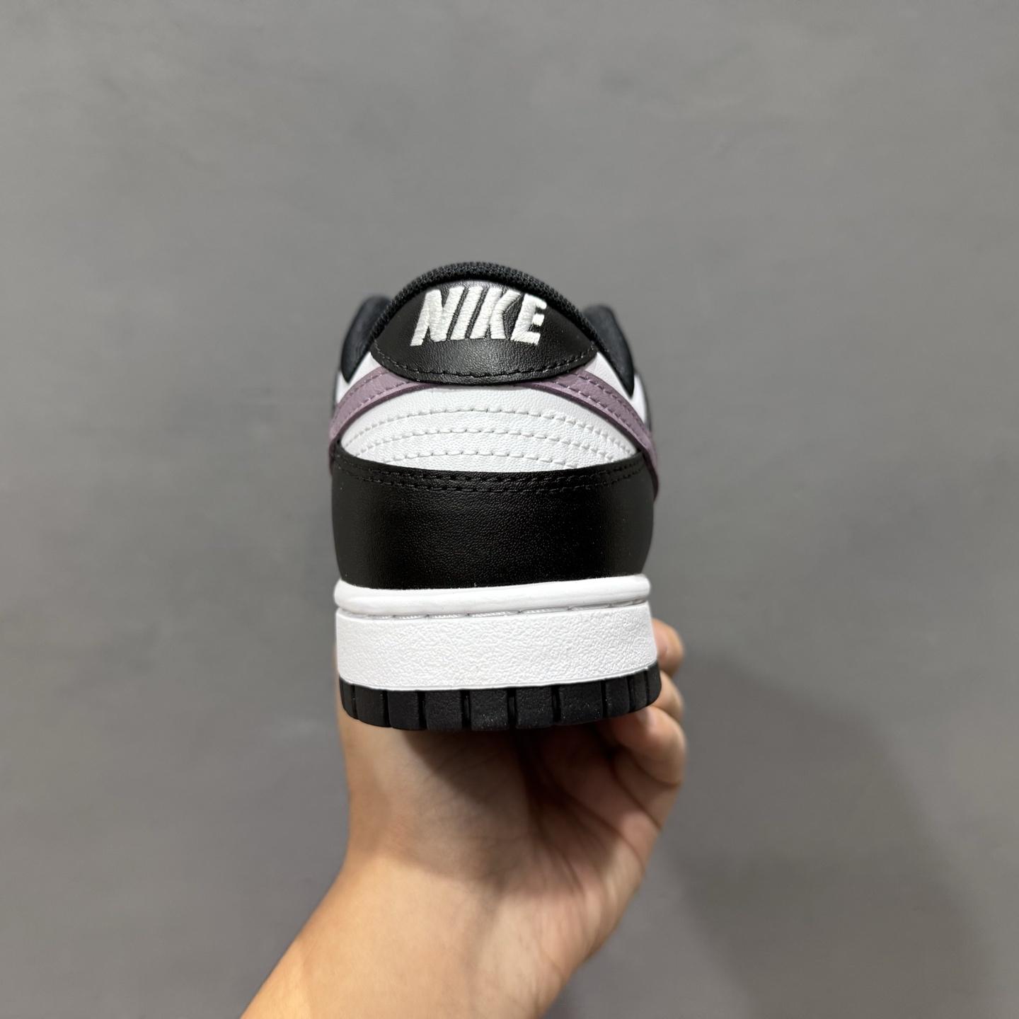 Nike SB Dunk Low Black/White with Purple Swoosh Casual Skate Shoes DD1391-100 - EUR FASHION