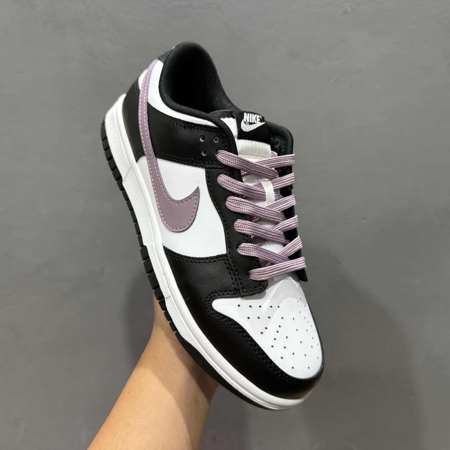 Nike SB Dunk Low Black/White with Purple Swoosh Casual Skate Shoes DD1391-100 - EUR FASHION