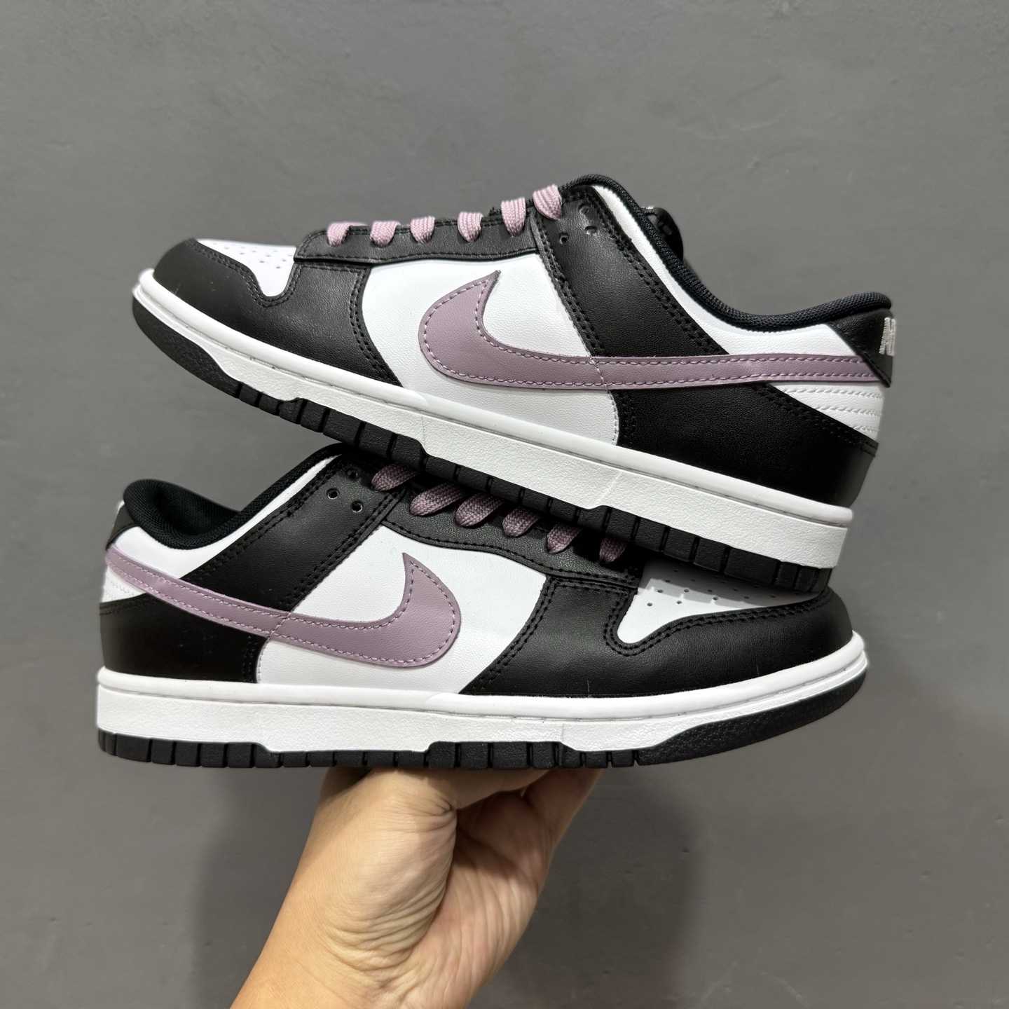 Nike SB Dunk Low Black/White with Purple Swoosh Casual Skate Shoes DD1391-100 - EUR FASHION