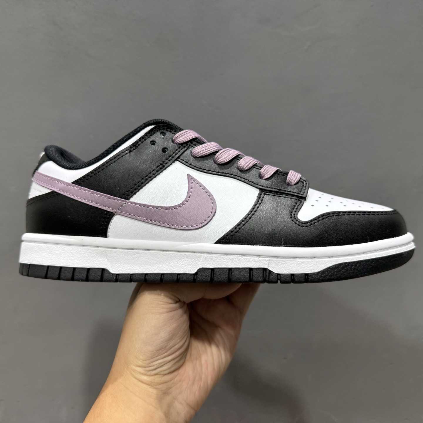 Nike SB Dunk Low Black/White with Purple Swoosh Casual Skate Shoes DD1391-100 - EUR FASHION