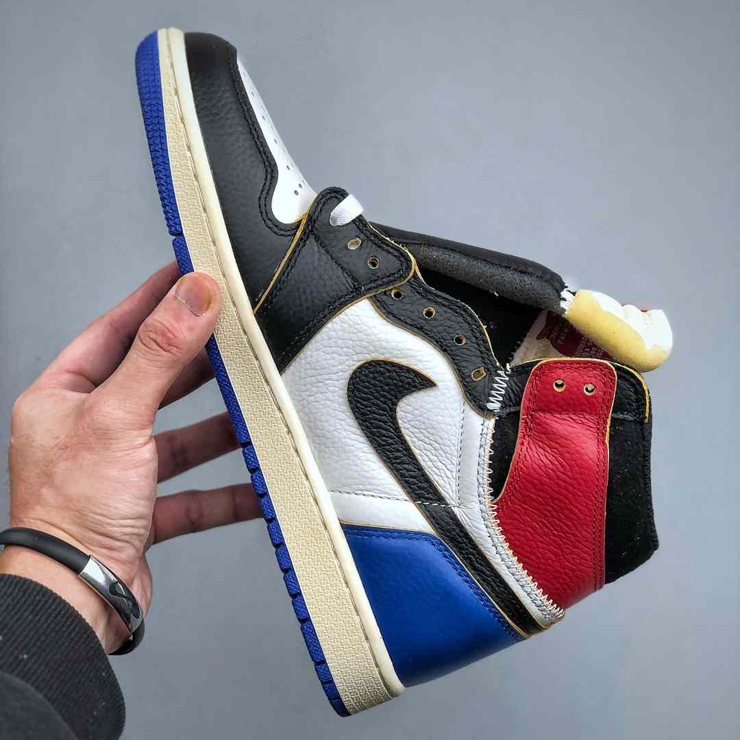 Union LA x Fragment Design x Air Jordan 1 High OG “Black White Blue” IO7847-002 - EUR FASHION
