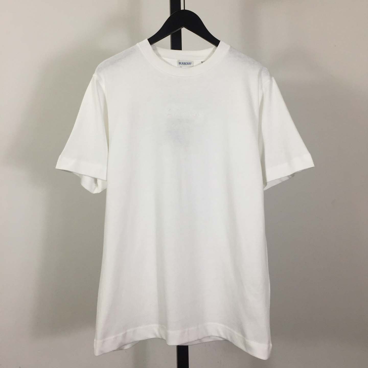 Burberry Check Cursive Logo Cotton T-shirt - EUR FASHION