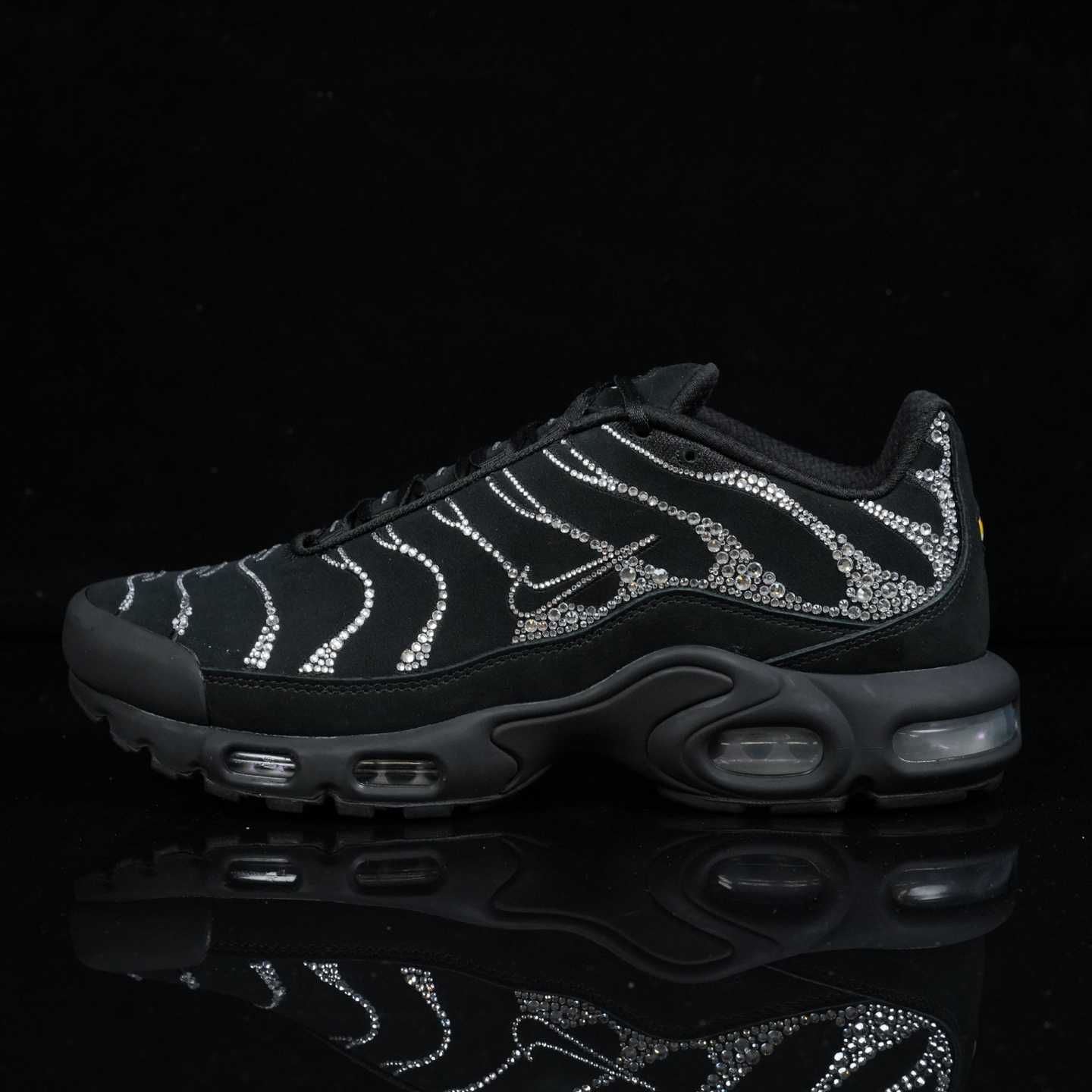 Nike Swarovski x WMNS Air Max Plus “Moonlight” Black/Silver Diamond Casual Running Shoes FZ4237-001 - EUR FASHION