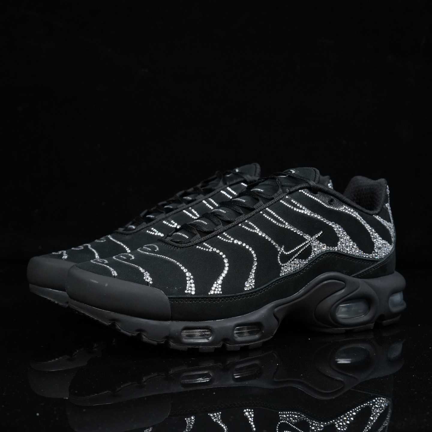 Nike Swarovski x WMNS Air Max Plus “Moonlight” Black/Silver Diamond Casual Running Shoes FZ4237-001 - EUR FASHION