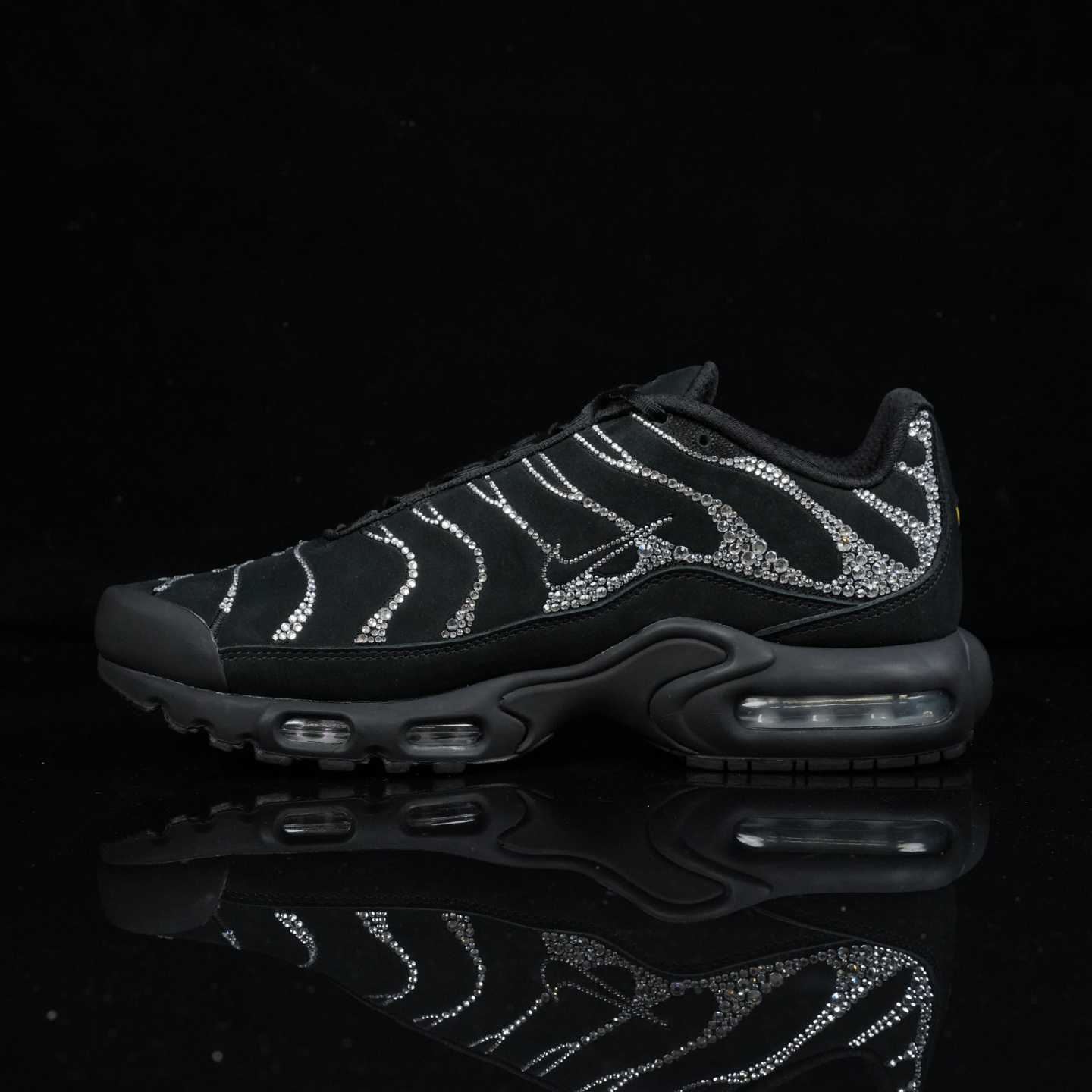 Nike Swarovski x WMNS Air Max Plus “Moonlight” Black/Silver Diamond Casual Running Shoes FZ4237-001 - EUR FASHION