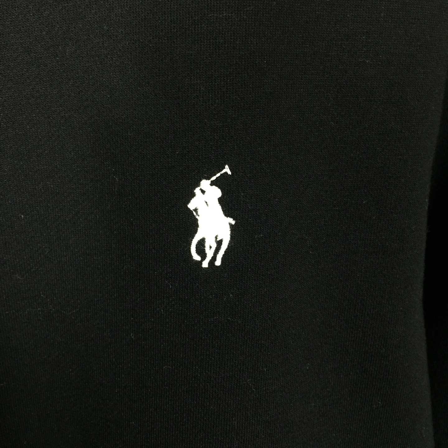 Ralph Lauren Black Cotton-blend Crewneck - EUR FASHION