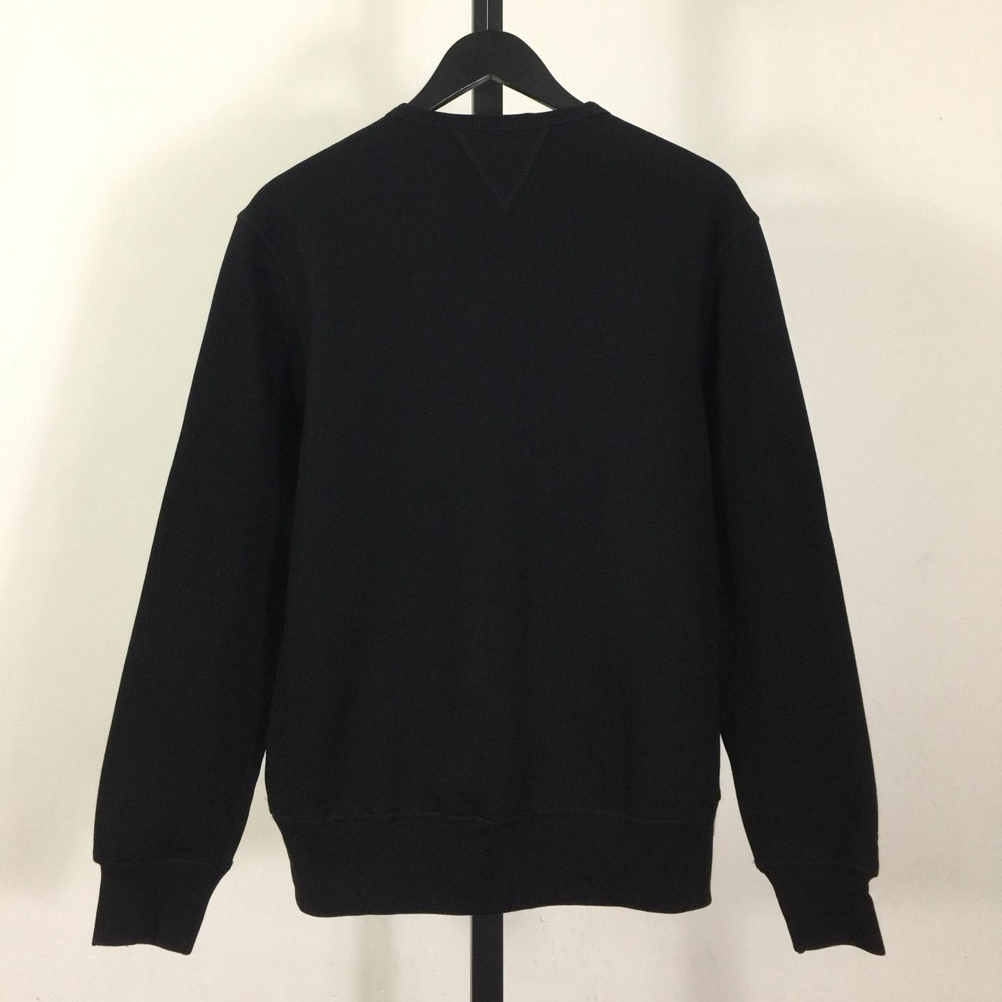 Ralph Lauren Black Cotton-blend Crewneck - EUR FASHION