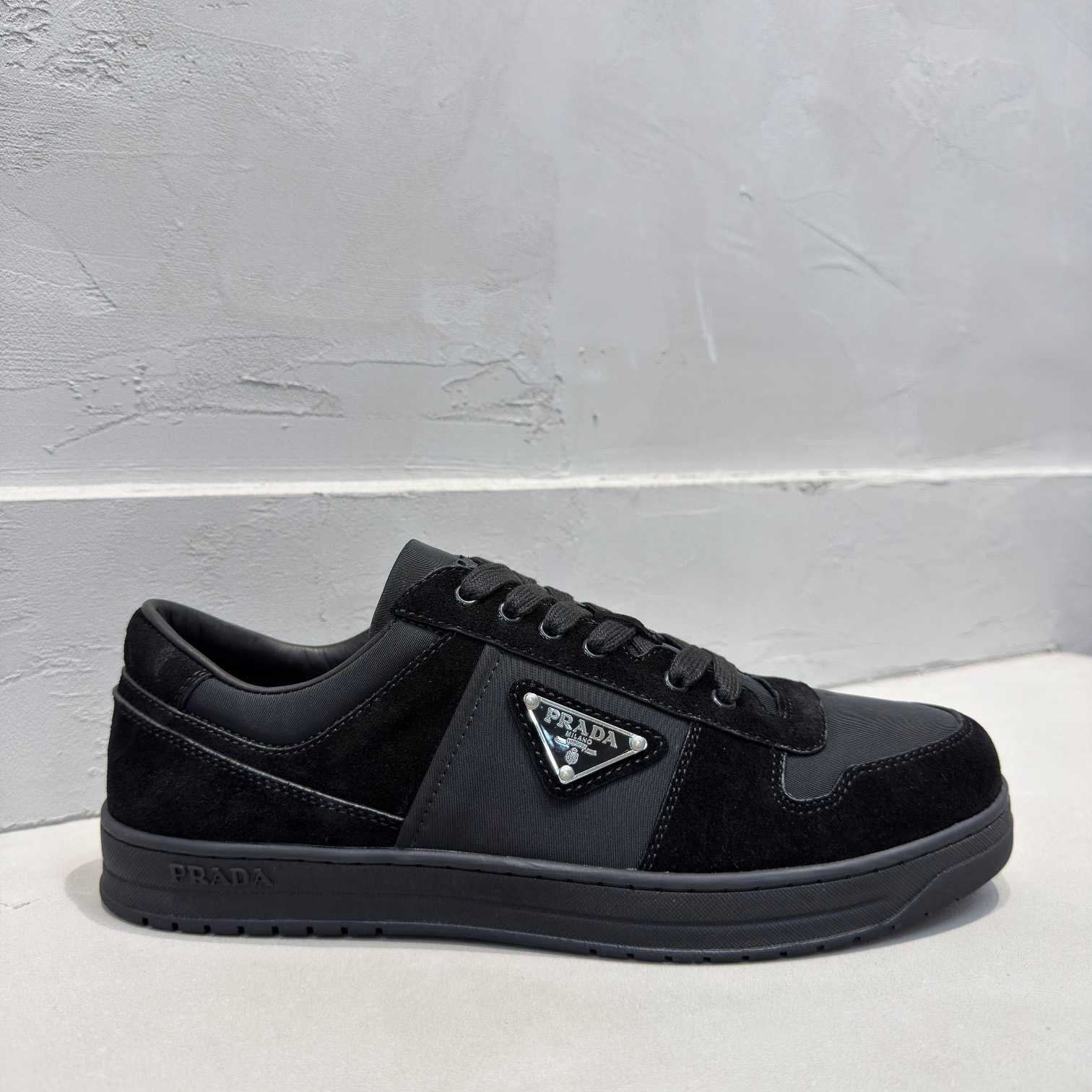 Prada Downtown Re-Nylon And Suede Sneakers - EUR FASHION