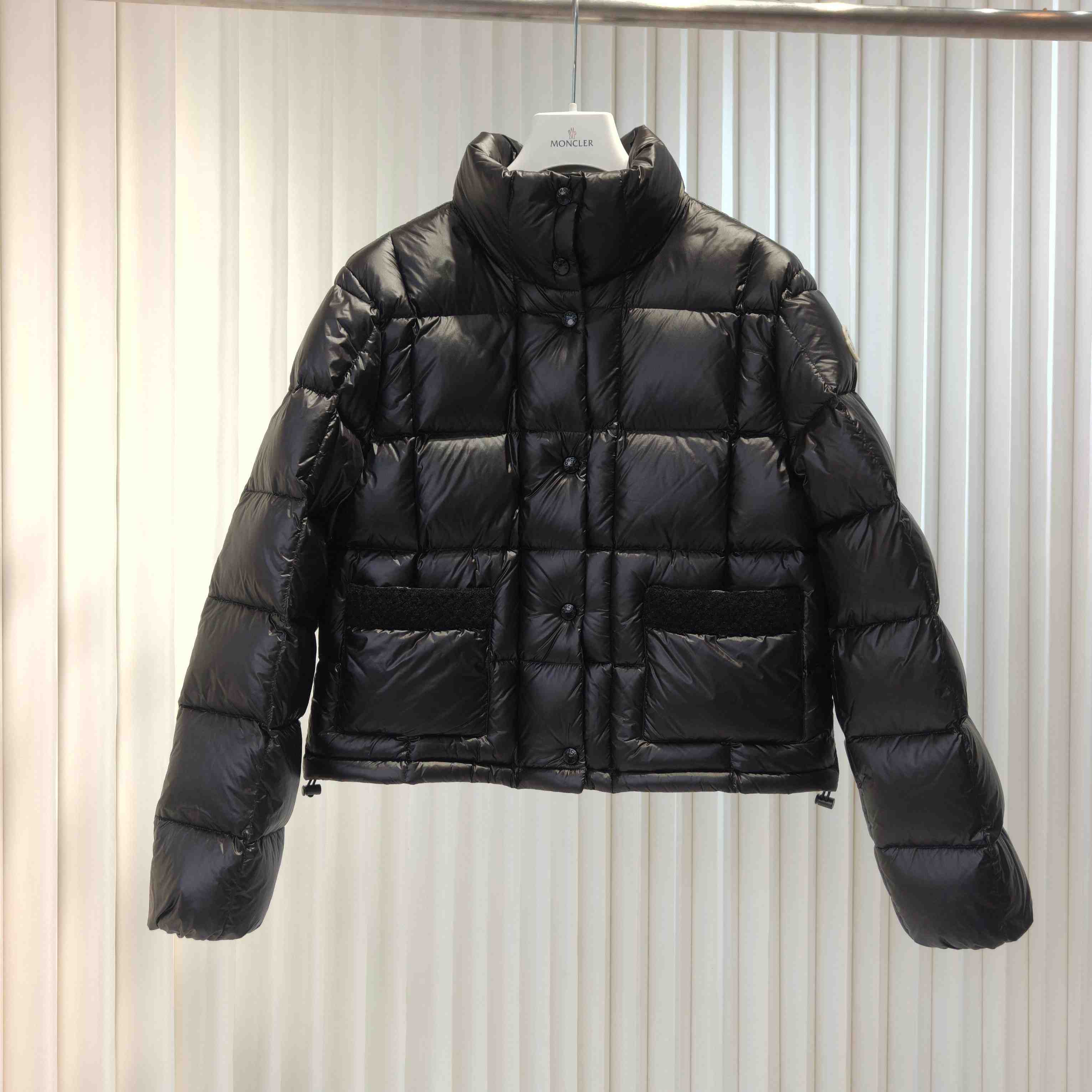 Moncler Jarcieu Braided Trim Short Down Jacket  - EUR FASHION