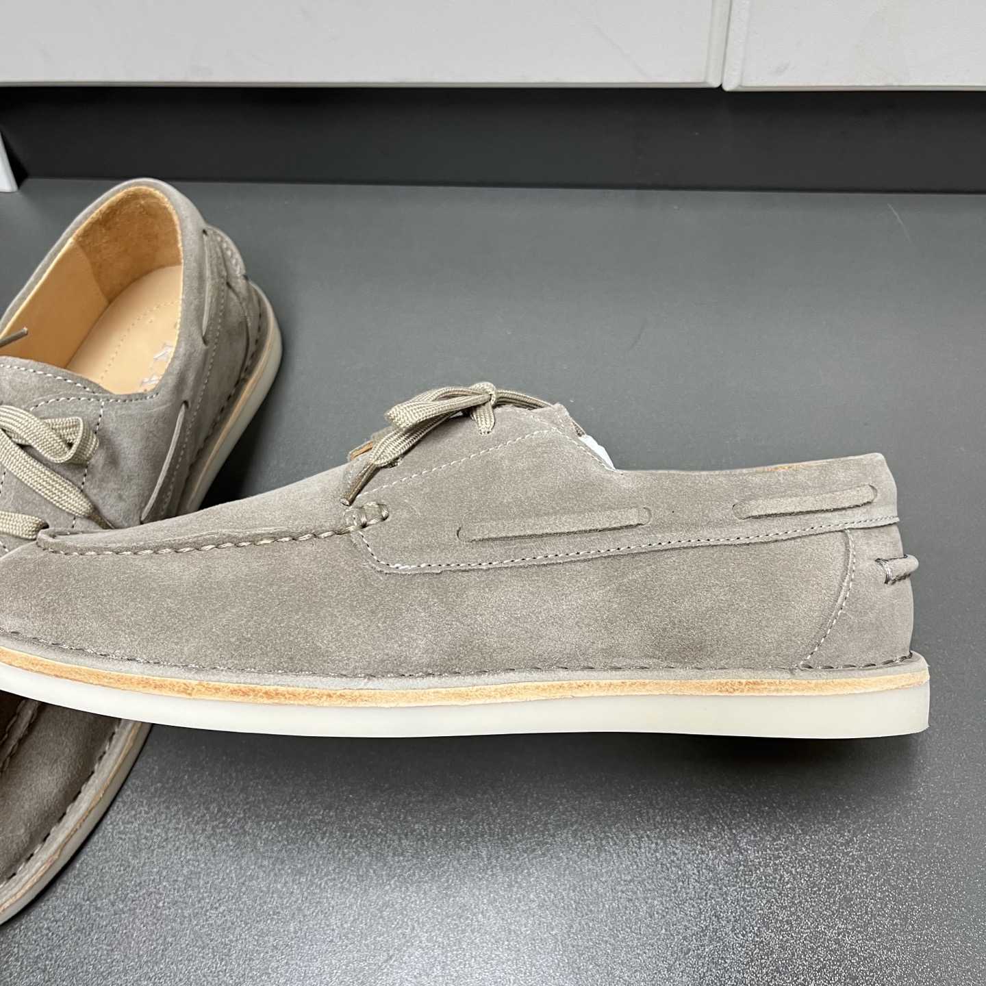 Prada Bleached Suede Loafers - EUR FASHION