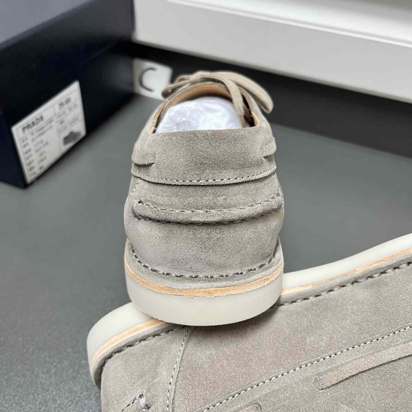 Prada Bleached Suede Loafers - EUR FASHION