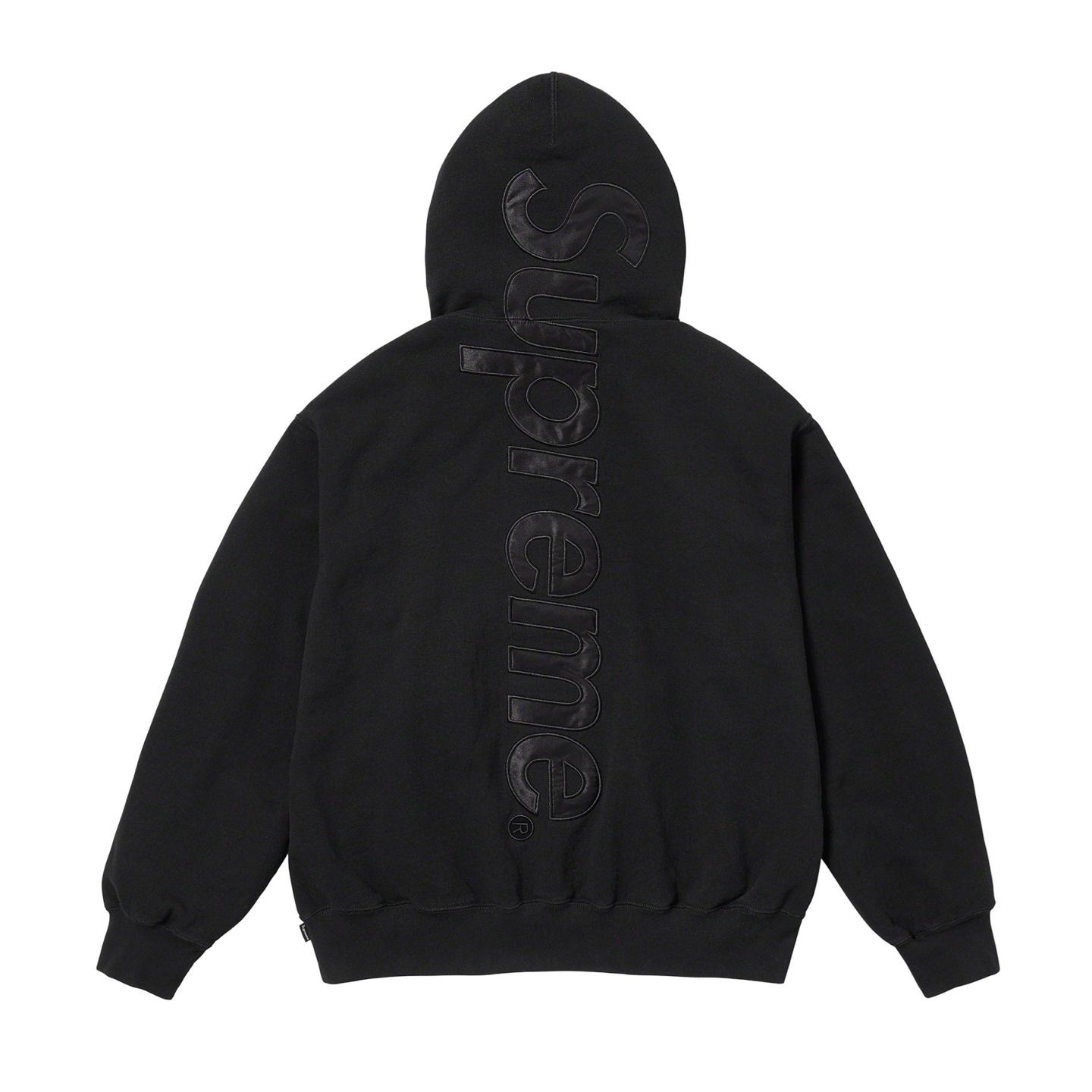 Supreme Satin Appliqué Hooded Sweatshirt - EUR FASHION
