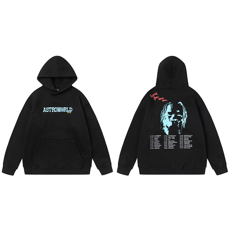 Travis Scott Astroworld Tour Launch Hoodie In Black - EUR FASHION