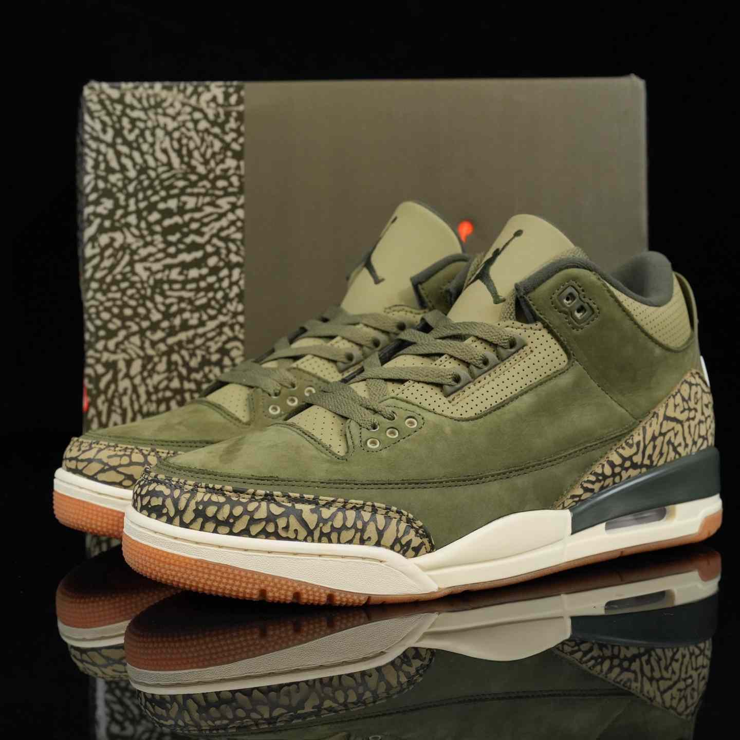 Air Jordan 3 “Medium Olive” Retro Lifestyle Sneakers DN3707-202 - EUR FASHION