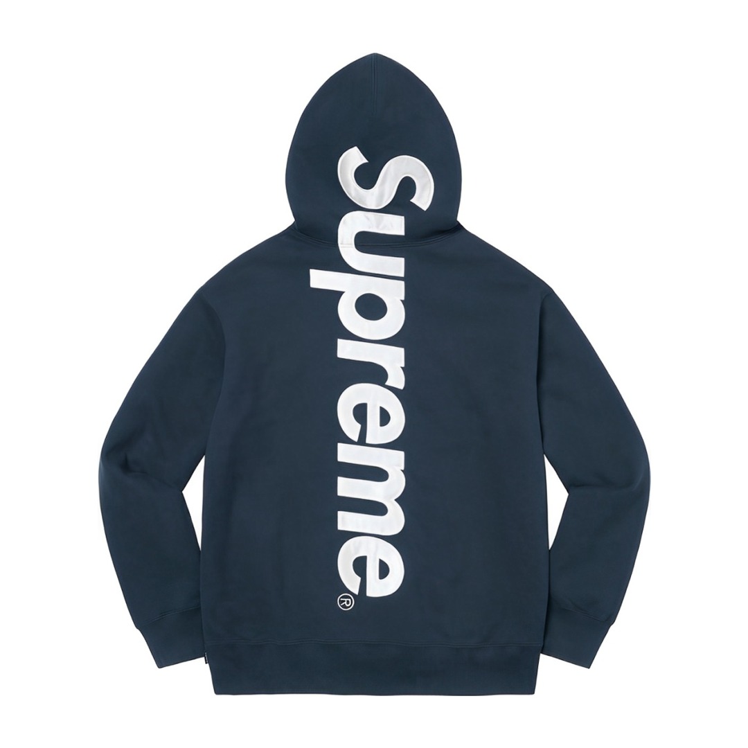 Supreme Satin Appliqué Hooded Sweatshirt - EUR FASHION
