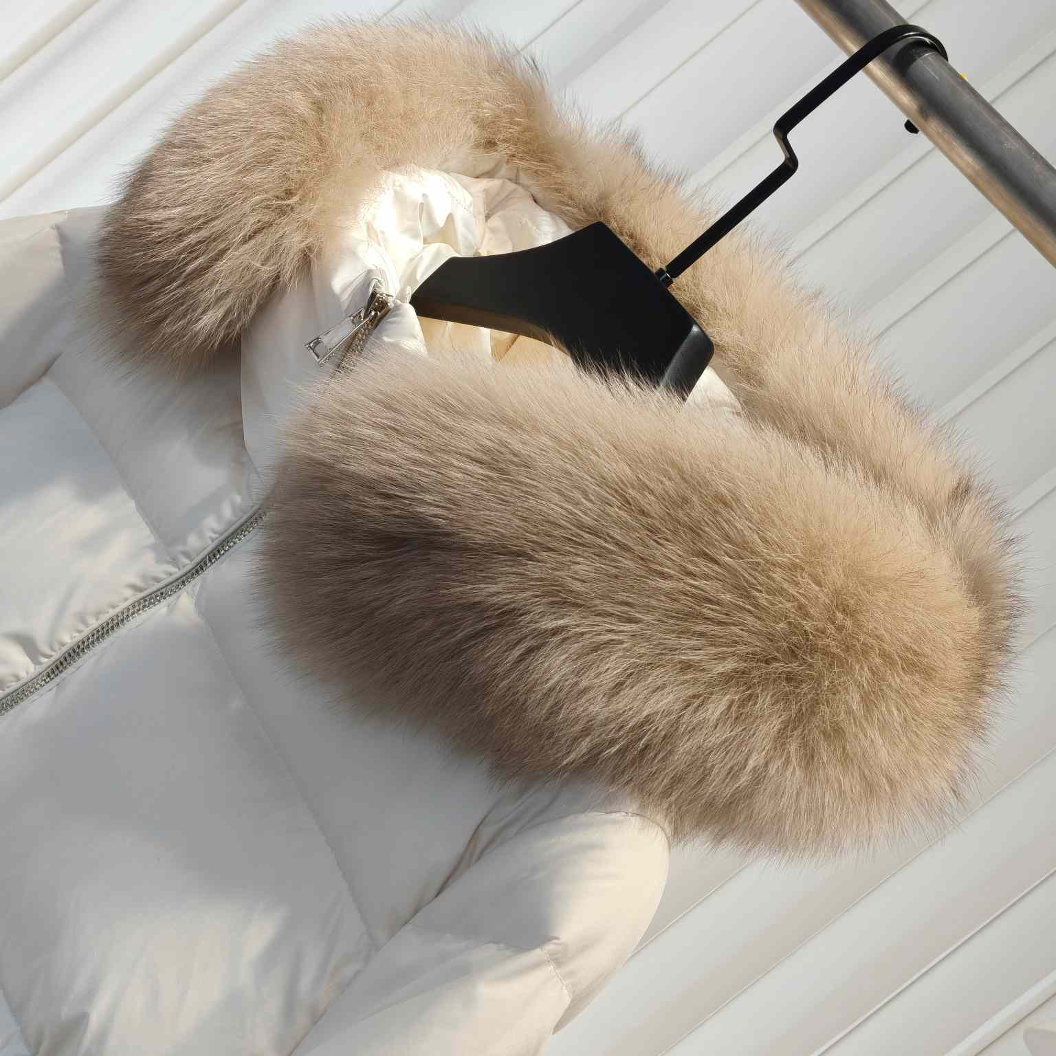 Moncler Laichefur Hooded Shearling-Trimmed Short Down Jacket - EUR FASHION