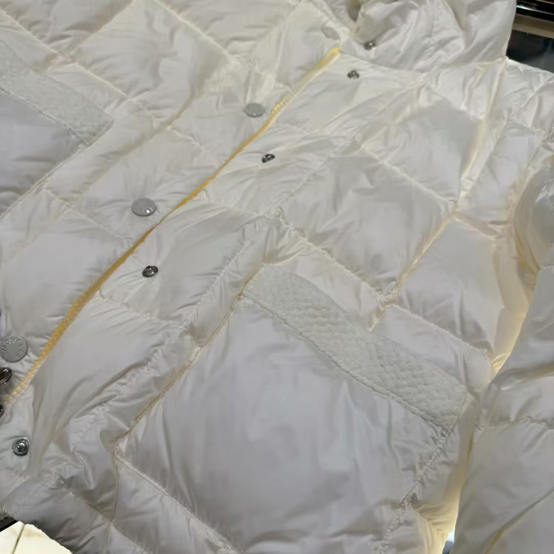 Moncler Jarcieu Braided Trim Short Down Jacket  - EUR FASHION