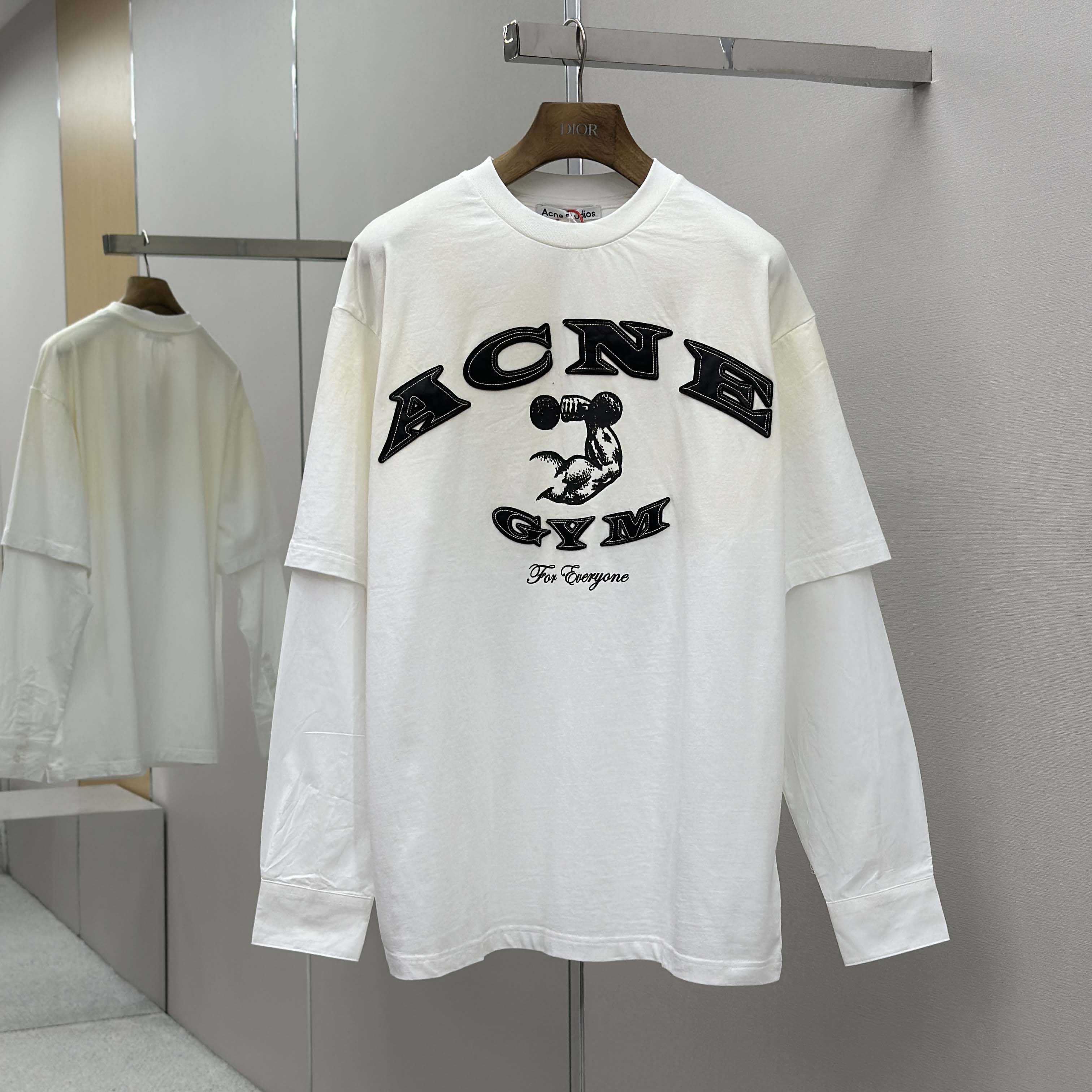 Acne Studios Layered Logo T-shirt - EUR FASHION