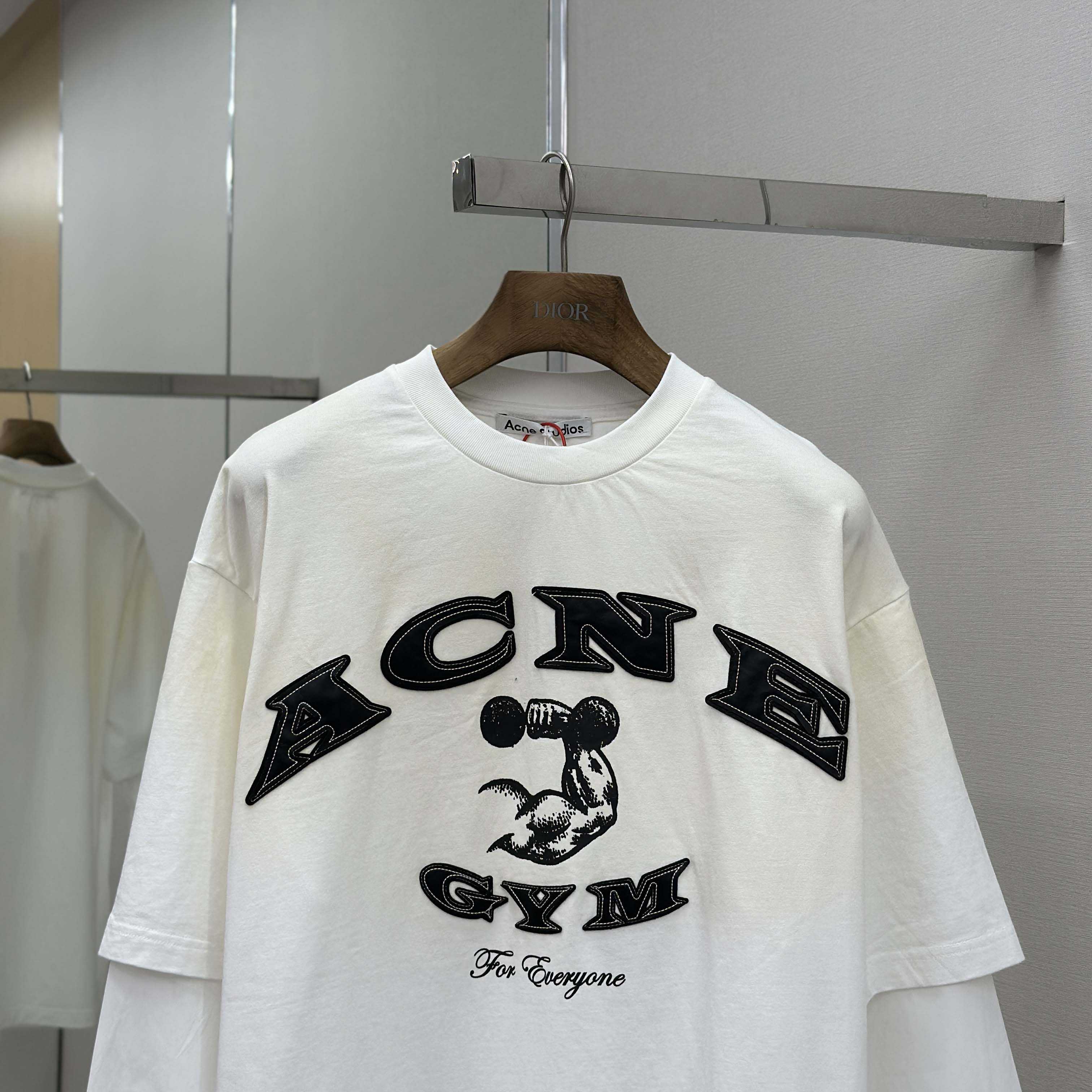 Acne Studios Layered Logo T-shirt - EUR FASHION