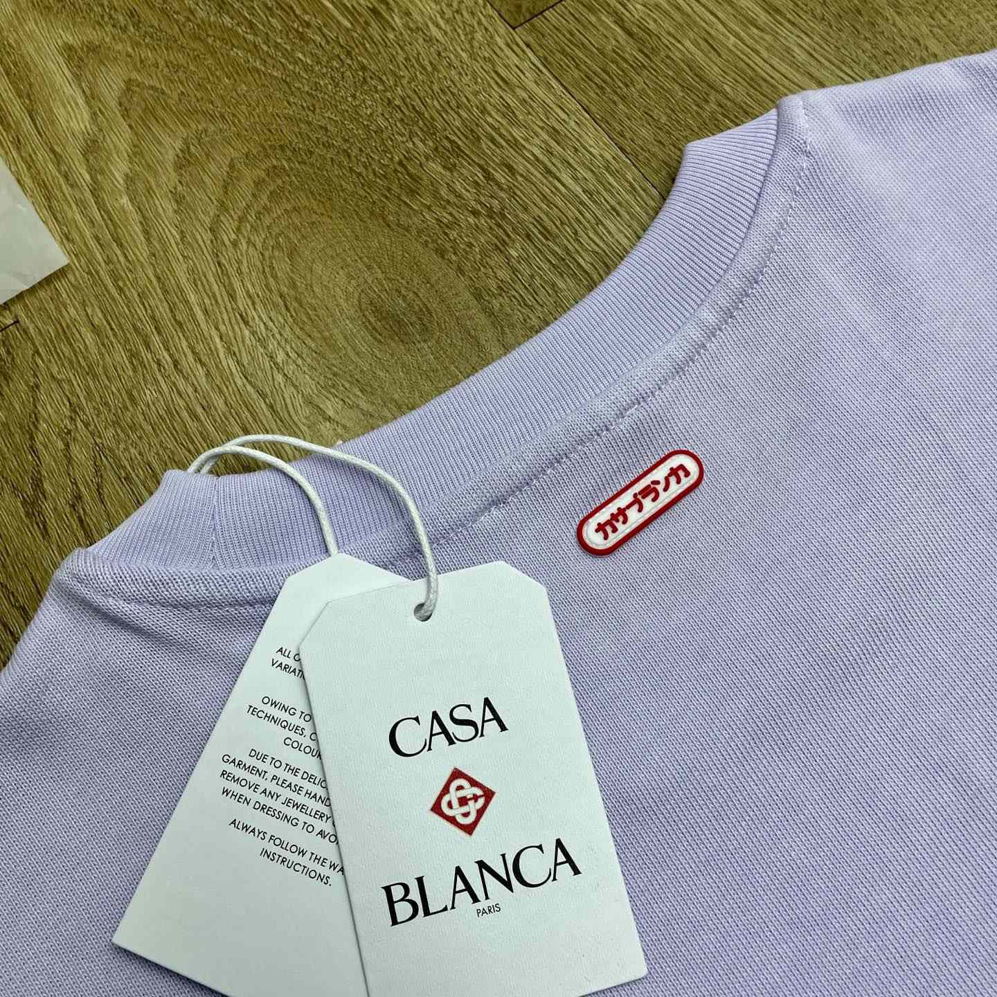 Casablanca Logo-patch Cotton T-shirt   C1089 - EUR FASHION