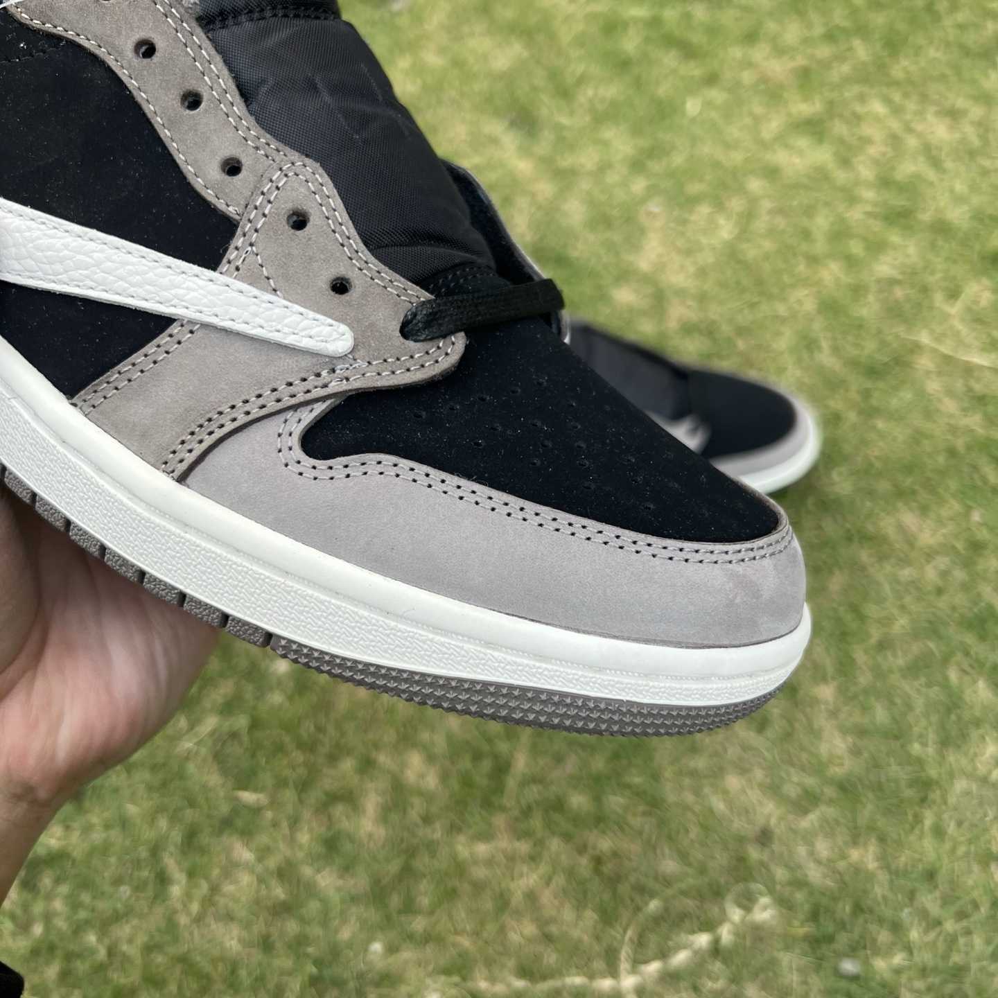 Travis Scott x Air Jordan 1 Low OG “Cactus Jack” Black/Grey Low-Top Sneaker DM7866-201 - EUR FASHION