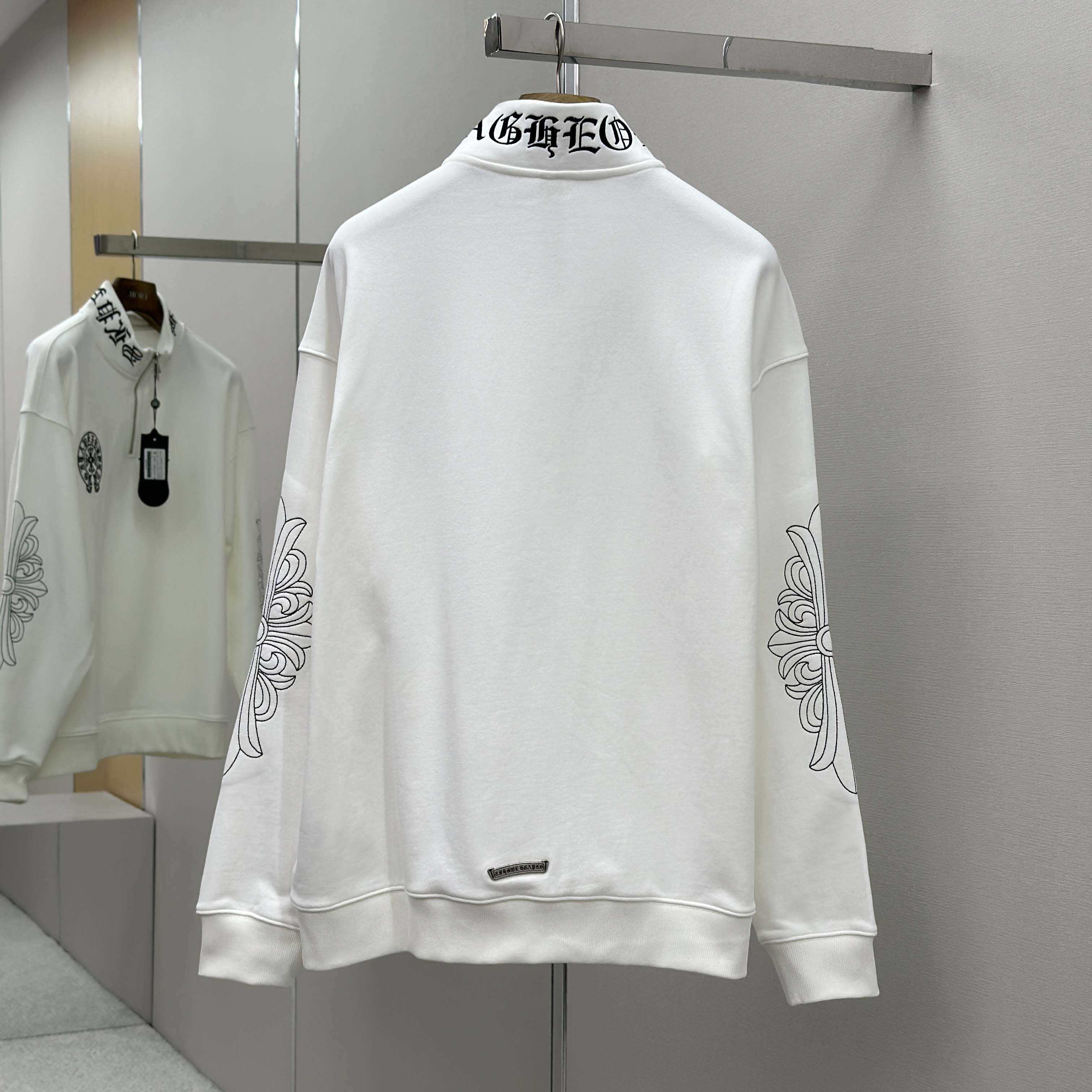 Chrome Hearts Half-zip Sweatshirt - EUR FASHION